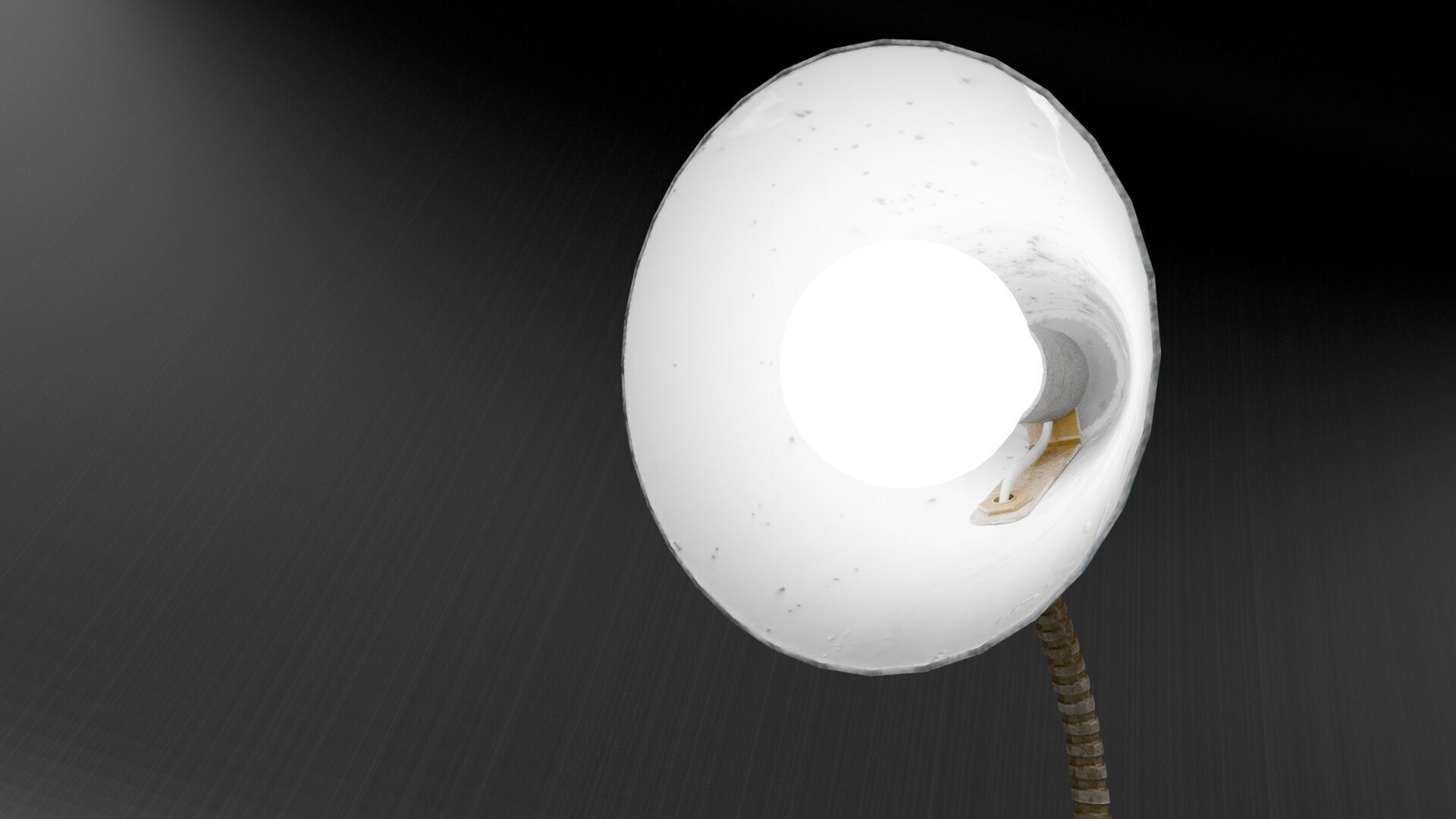 Vintage Rusty Desk Lamp Game-Ready PBR 3D Model Low-poly 3D model_1