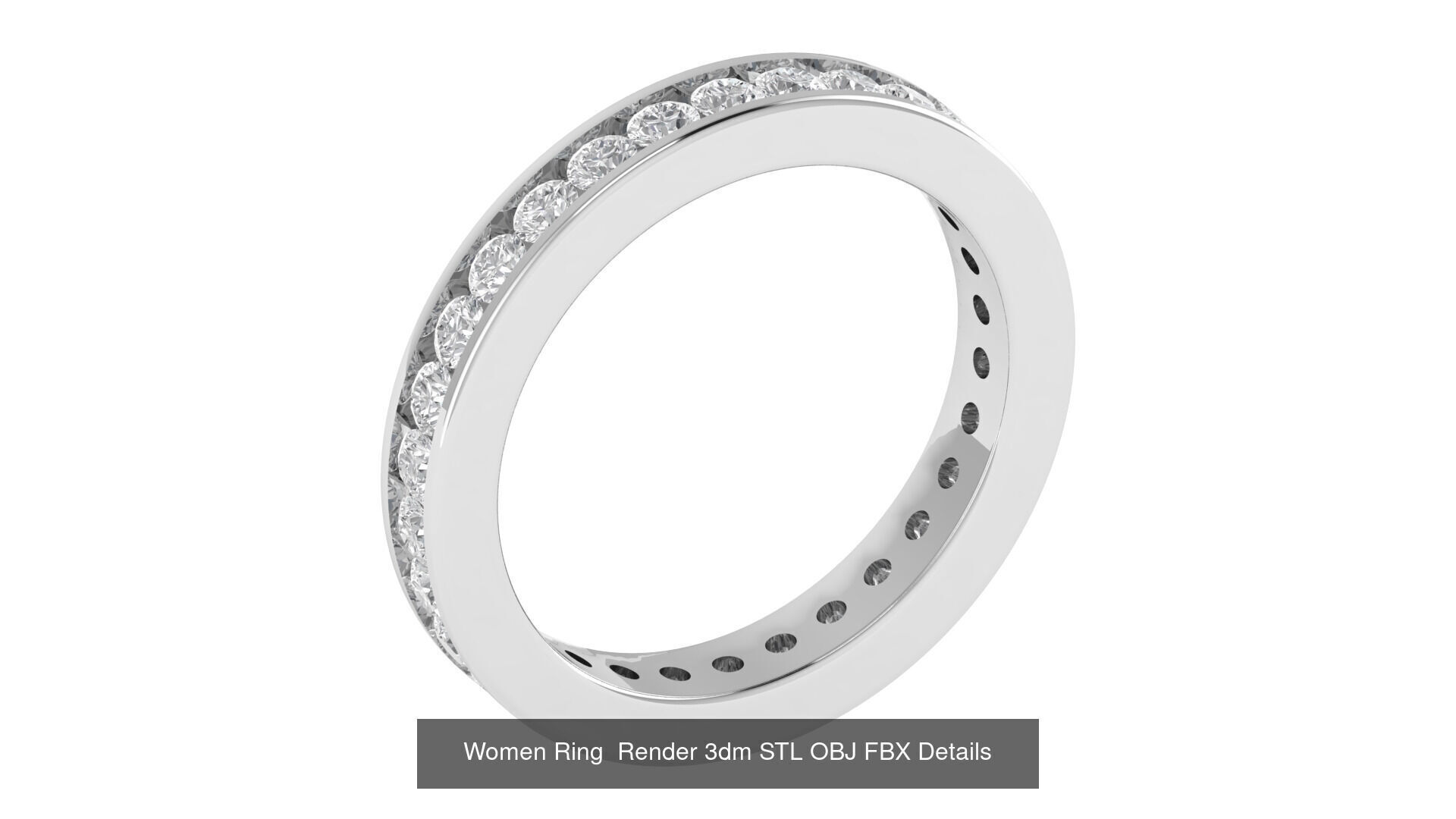 32 Wedding Band Ring Render 3dm STL OBJ FBX Details Collection _14