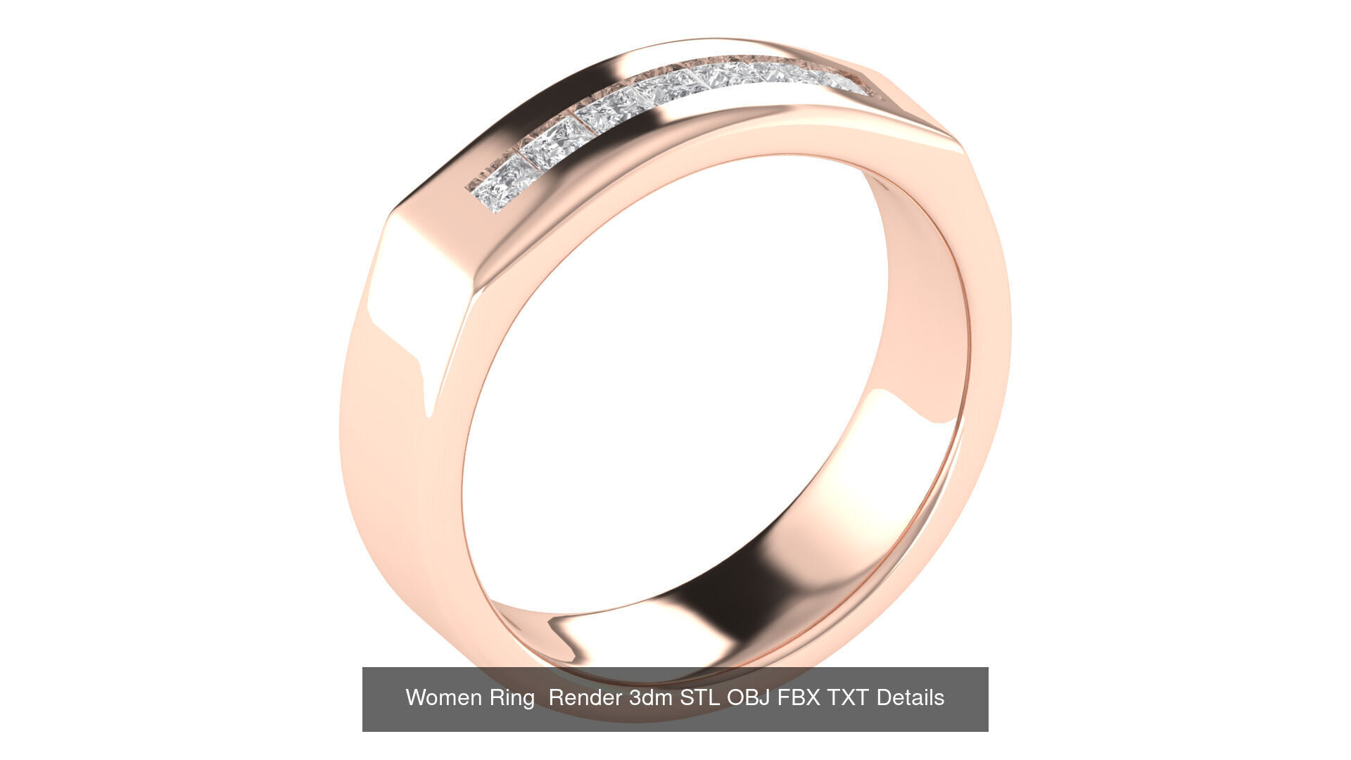 32 Wedding Band Ring Render 3dm STL OBJ FBX Details Collection _21