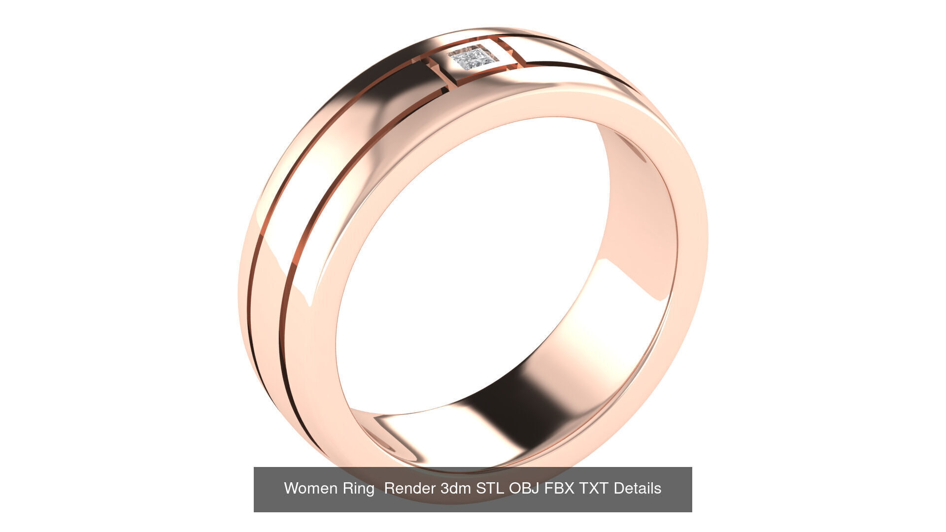 32 Wedding Band Ring Render 3dm STL OBJ FBX Details Collection _22