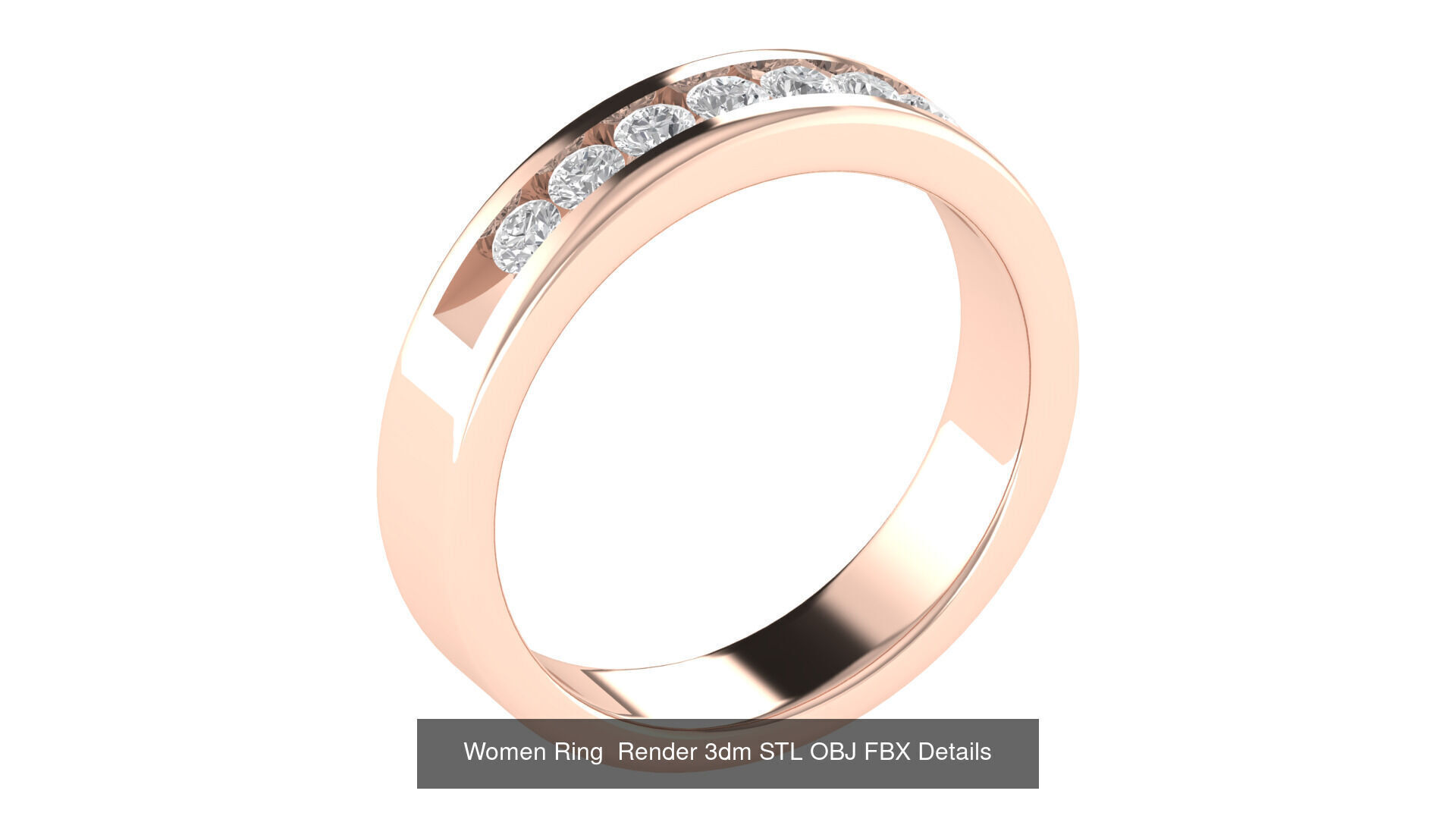 32 Wedding Band Ring Render 3dm STL OBJ FBX Details Collection _24