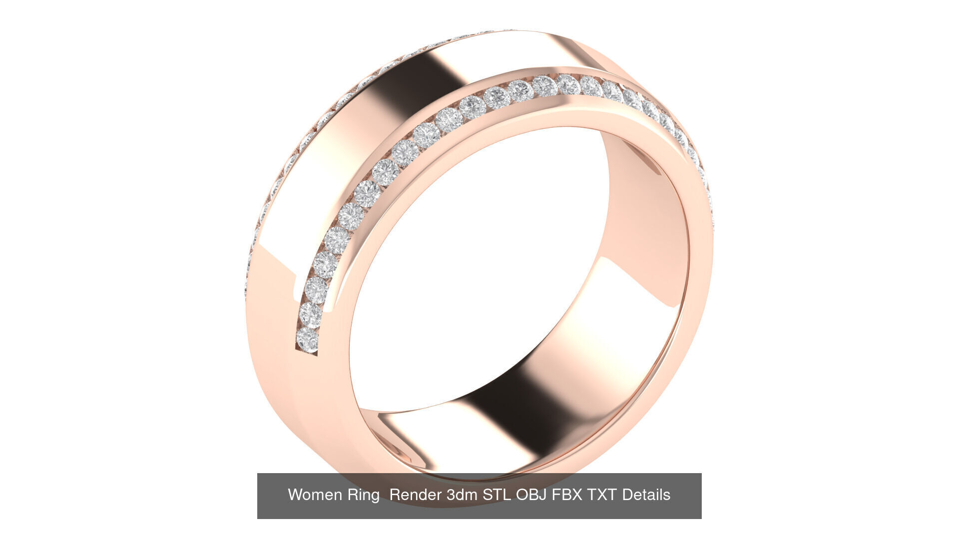 32 Wedding Band Ring Render 3dm STL OBJ FBX Details Collection _27