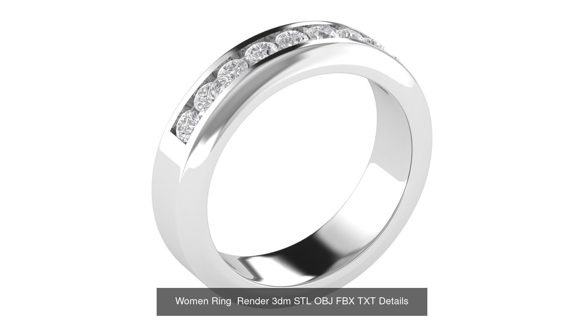 32 Wedding Band Ring Render 3dm STL OBJ FBX Details Collection _29