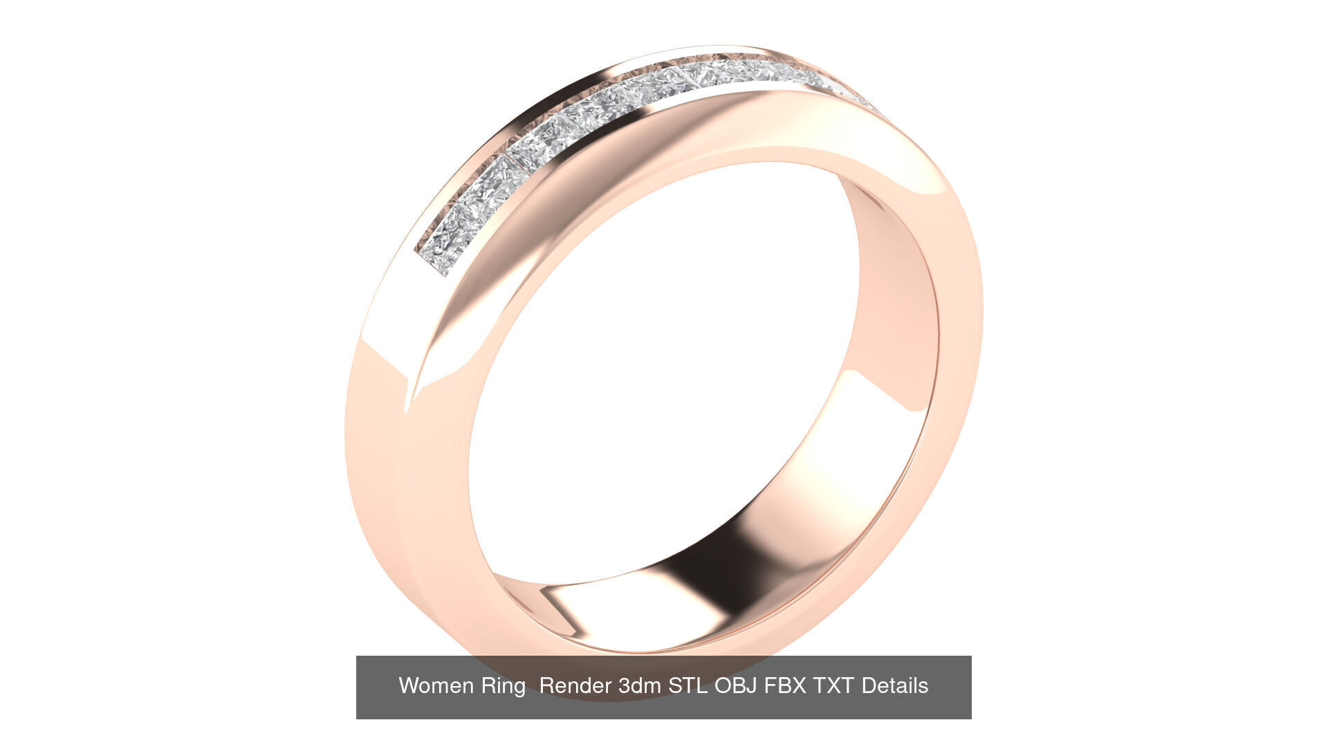32 Wedding Band Ring Render 3dm STL OBJ FBX Details Collection _20