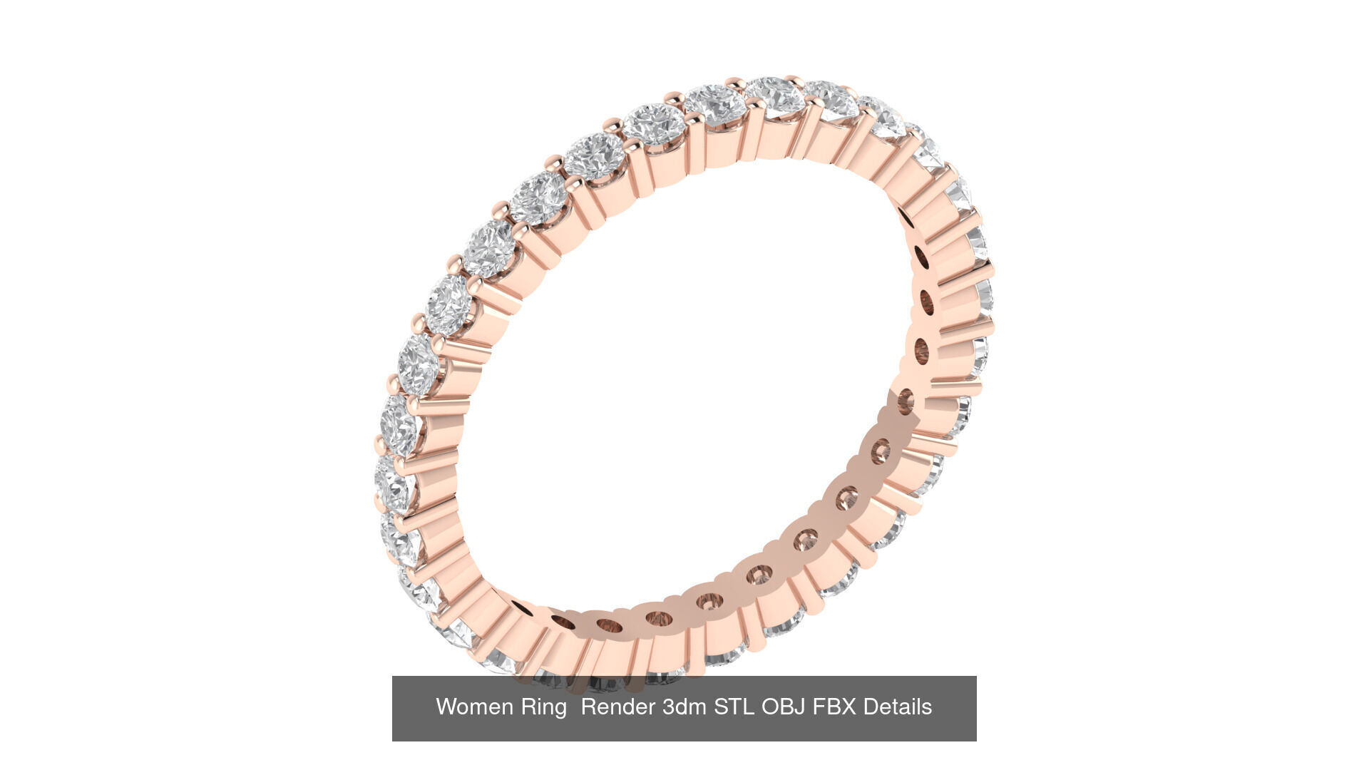 32 Wedding Band Ring Render 3dm STL OBJ FBX Details Collection _9