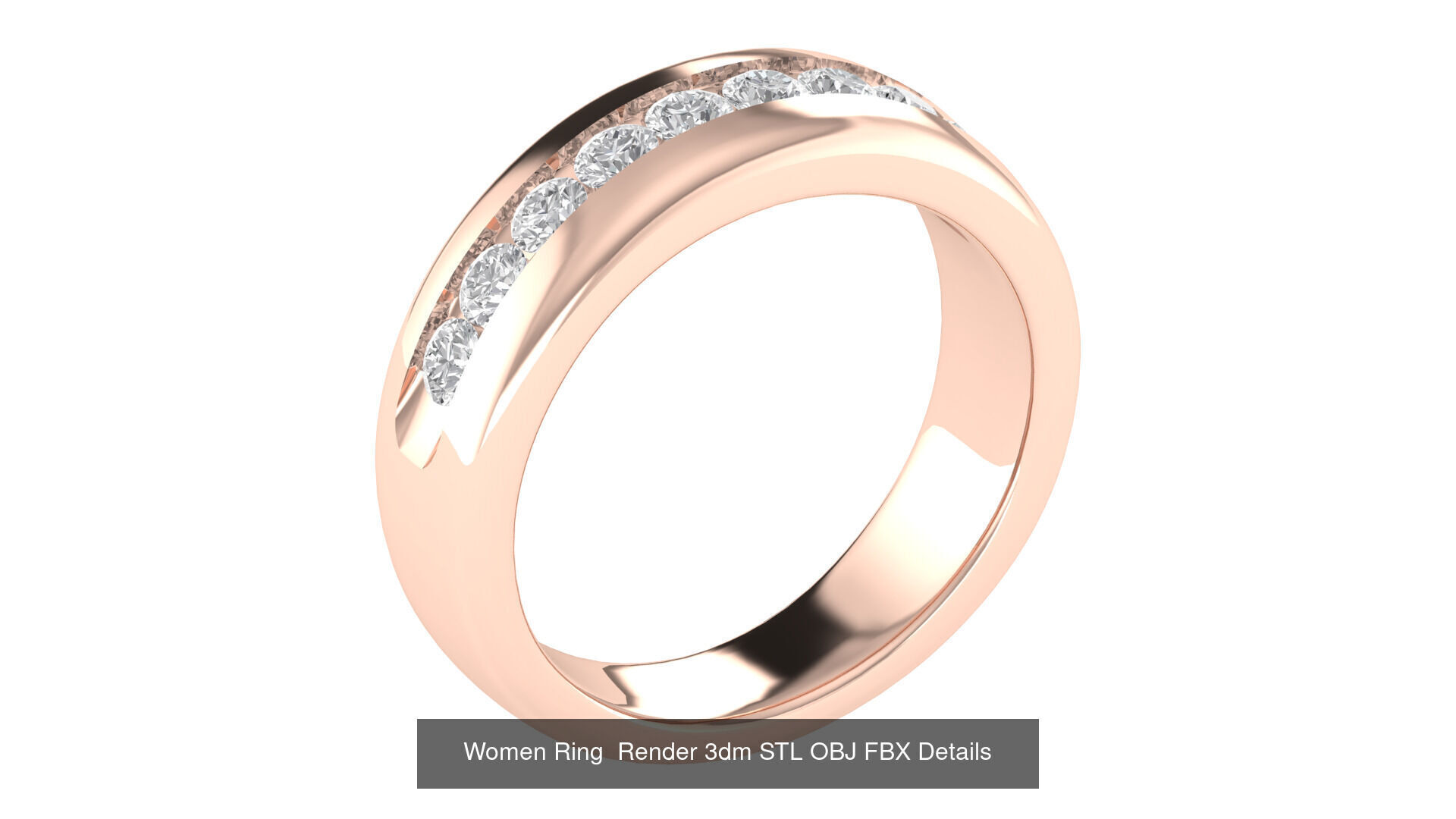32 Wedding Band Ring Render 3dm STL OBJ FBX Details Collection _23