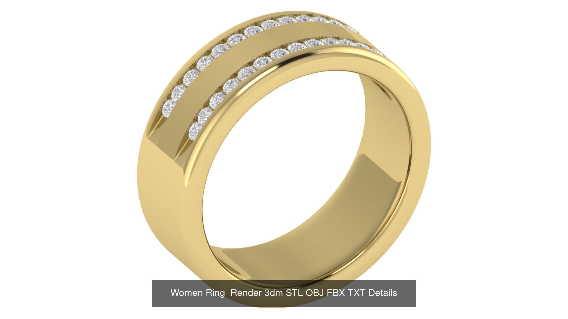 32 Wedding Band Ring Render 3dm STL OBJ FBX Details Collection _31