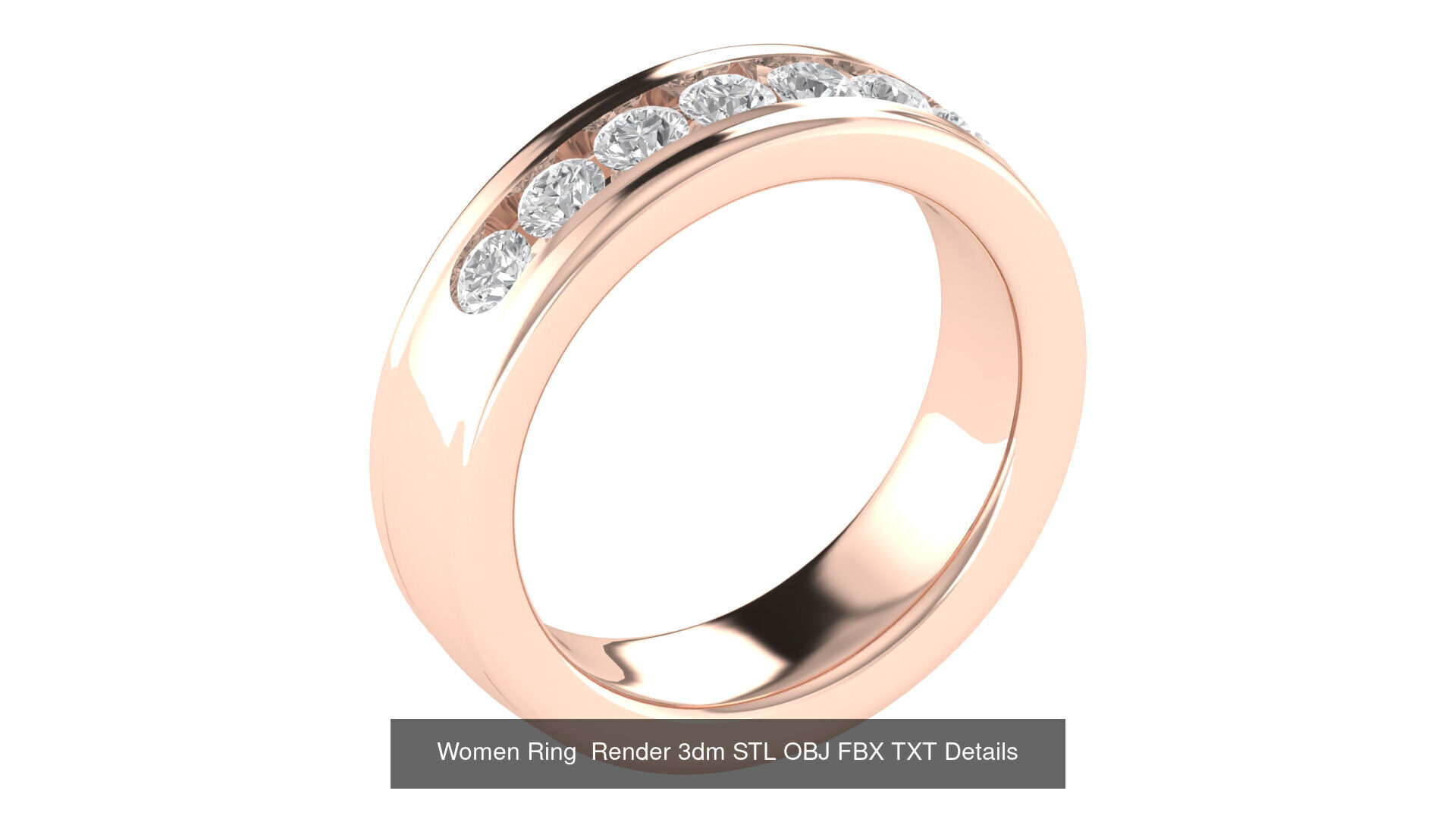 32 Wedding Band Ring Render 3dm STL OBJ FBX Details Collection _28
