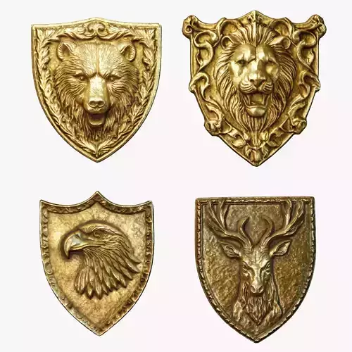 Heraldic Emblem Set PBR