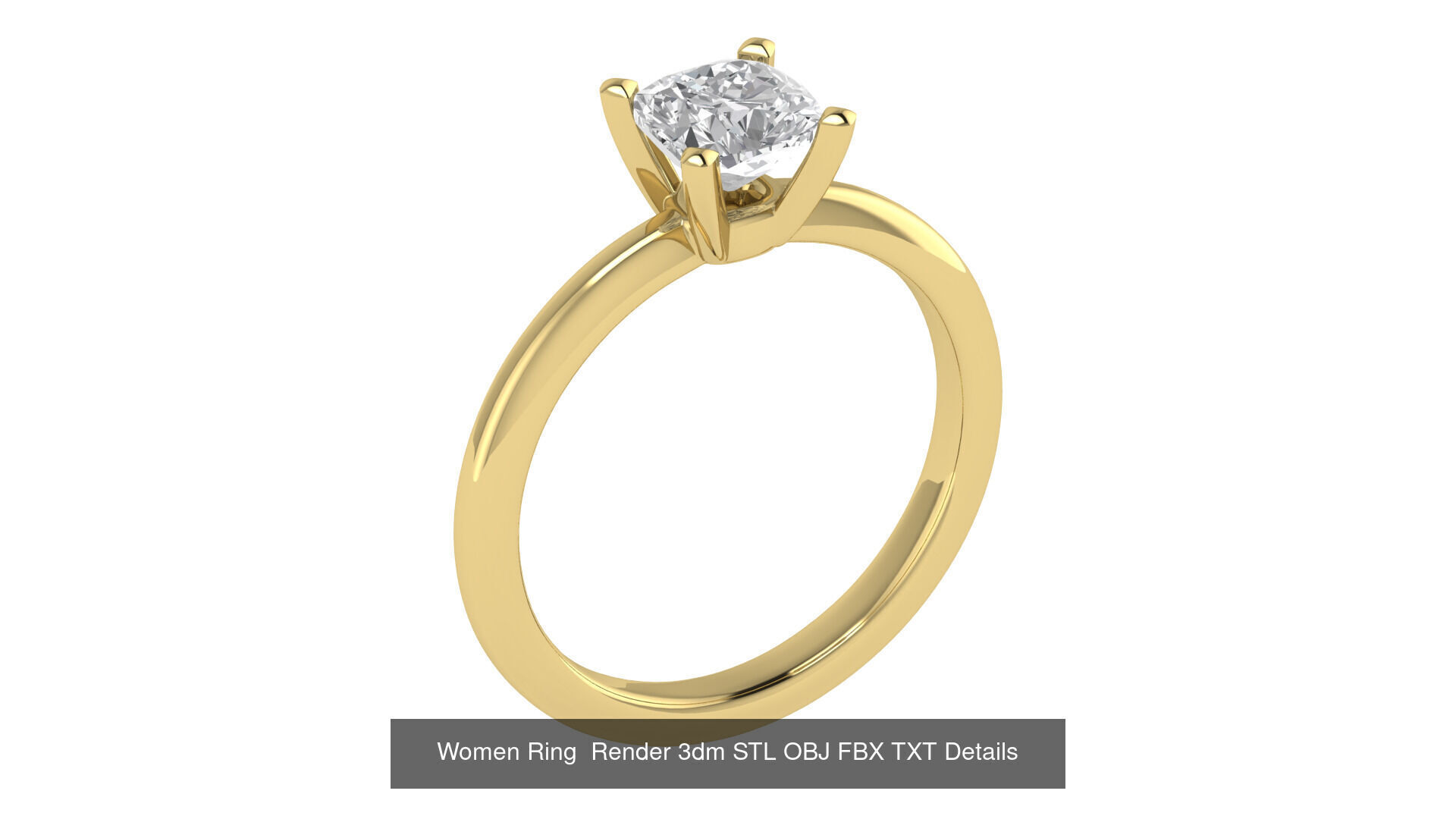 98 Women Ring Render 3dm STL OBJ FBX Details Collection _97