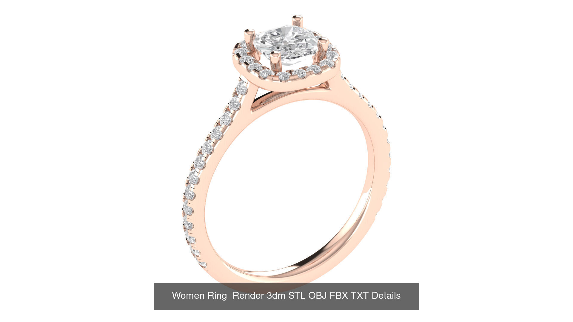 98 Women Ring Render 3dm STL OBJ FBX Details Collection _56