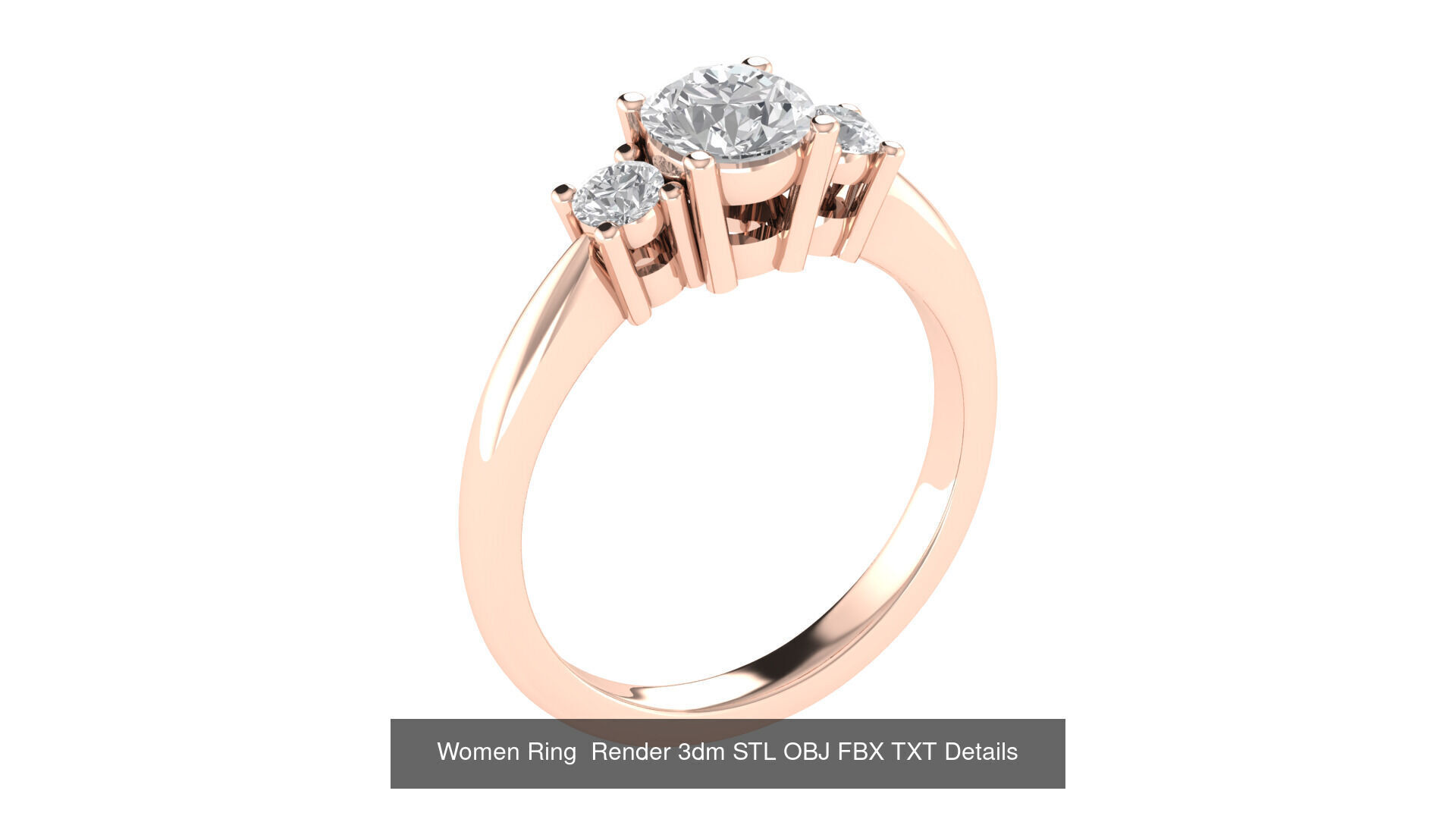 98 Women Ring Render 3dm STL OBJ FBX Details Collection _19