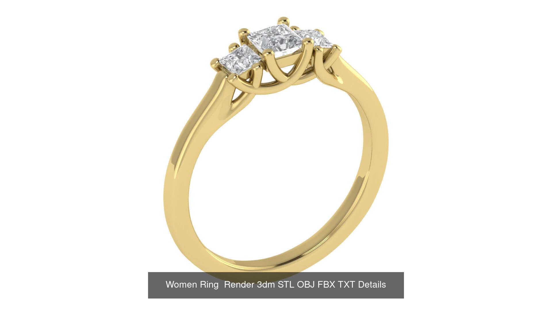 98 Women Ring Render 3dm STL OBJ FBX Details Collection _16