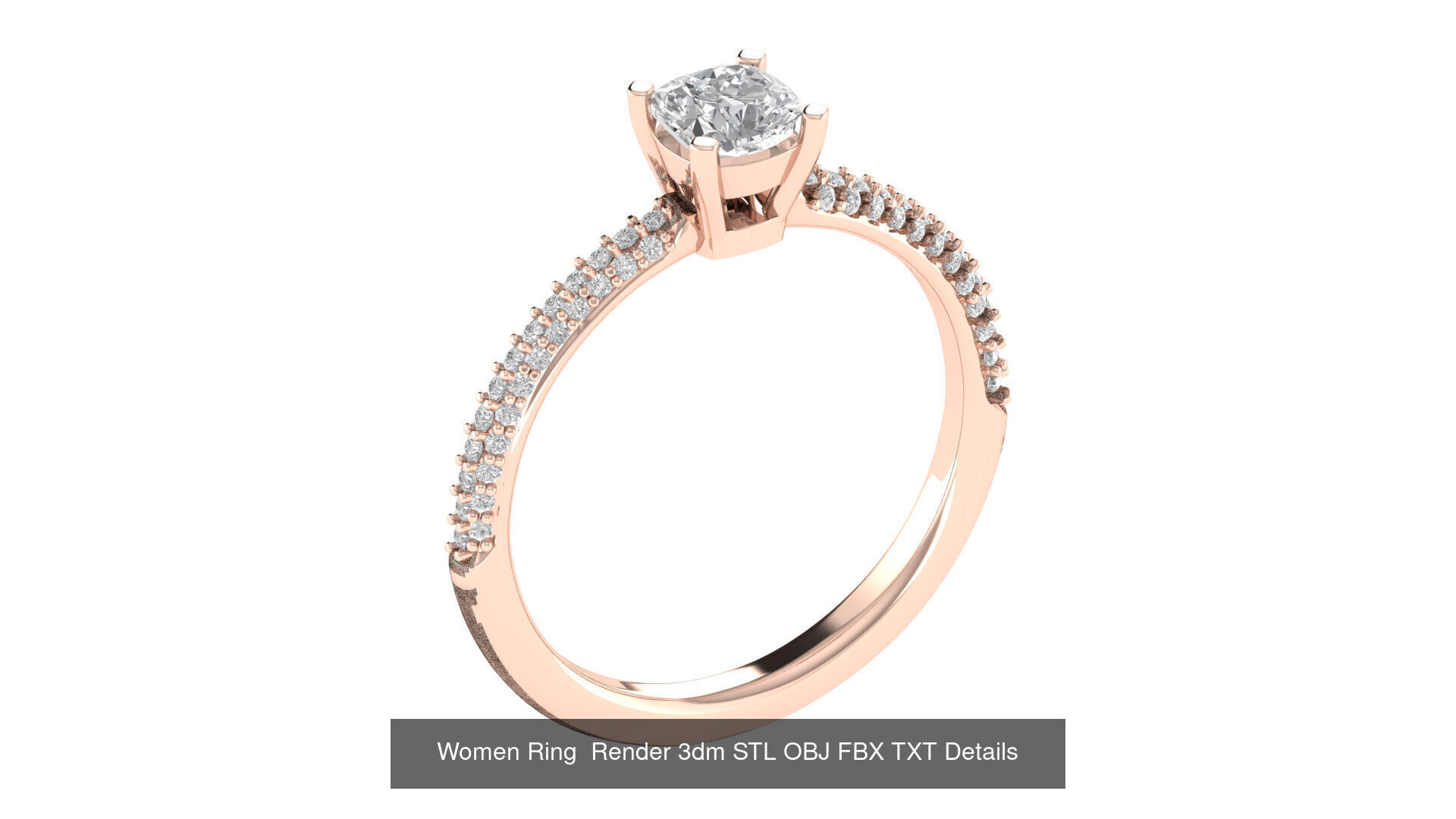 98 Women Ring Render 3dm STL OBJ FBX Details Collection _73