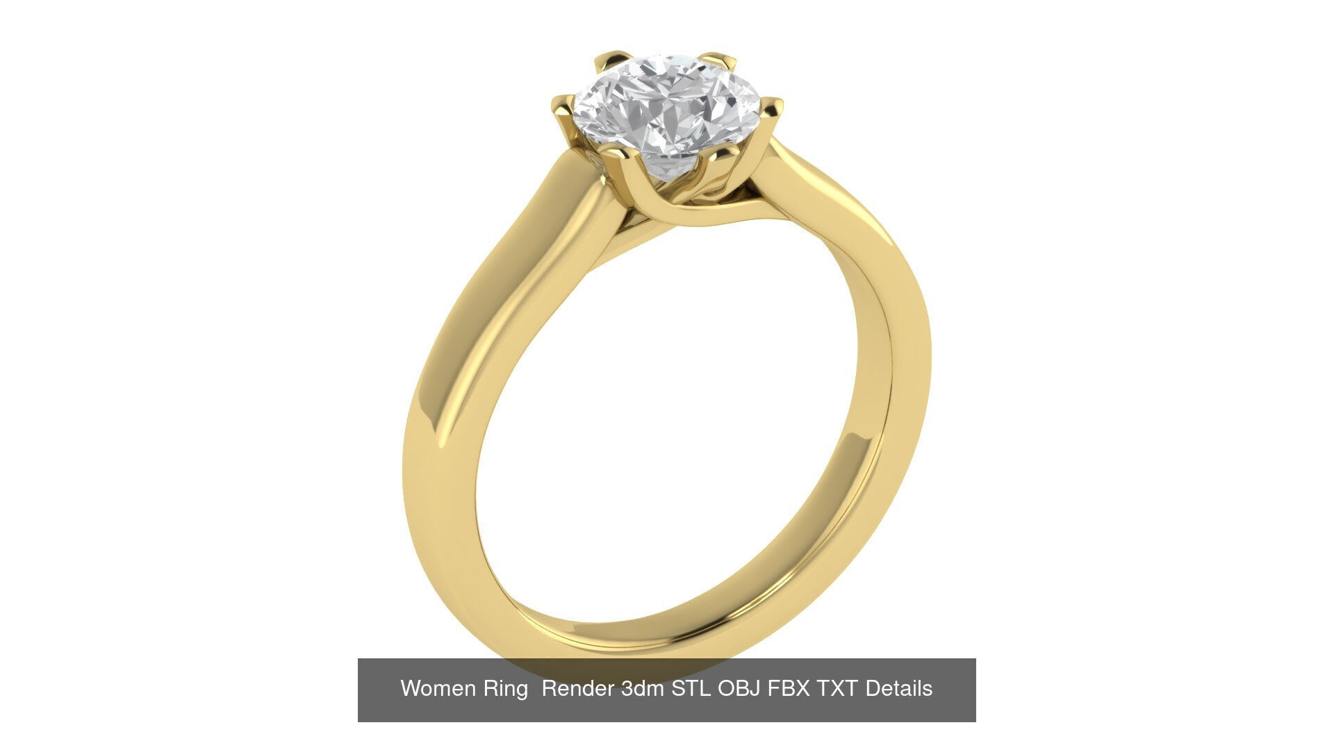 98 Women Ring Render 3dm STL OBJ FBX Details Collection _100