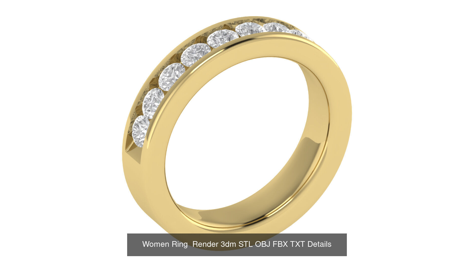 40 Wedding Band Ring Render 3dm STL OBJ FBX Details Collection _12