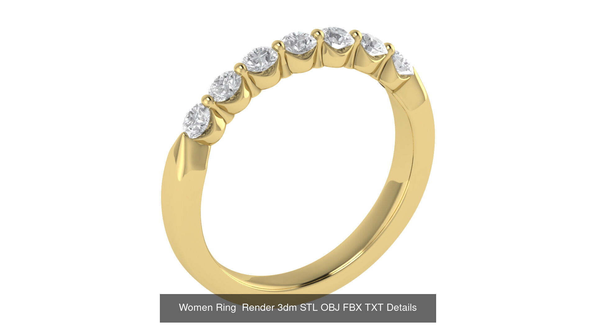40 Wedding Band Ring Render 3dm STL OBJ FBX Details Collection _22