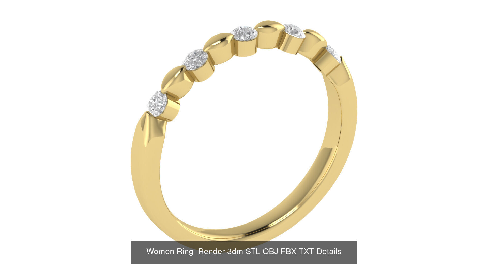 40 Wedding Band Ring Render 3dm STL OBJ FBX Details Collection _34