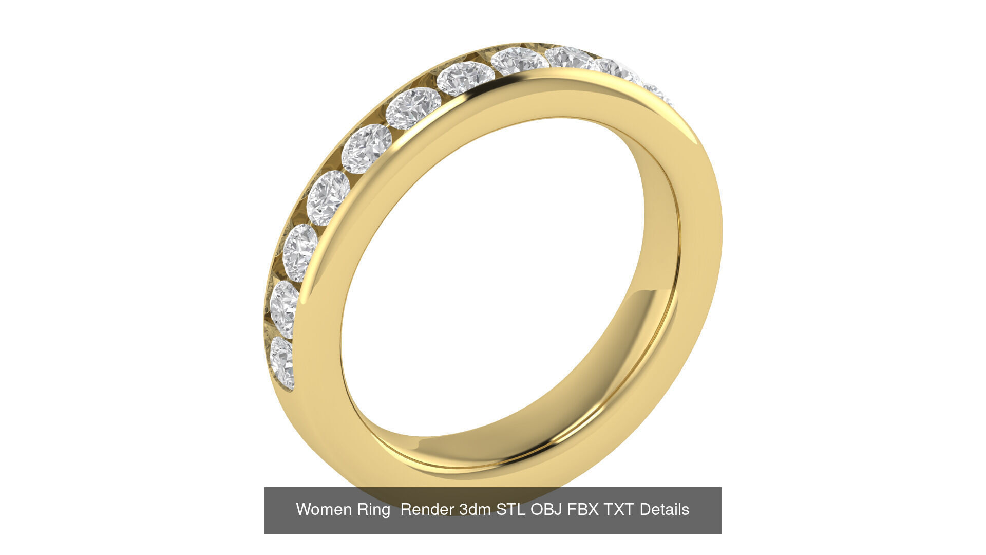 40 Wedding Band Ring Render 3dm STL OBJ FBX Details Collection _19