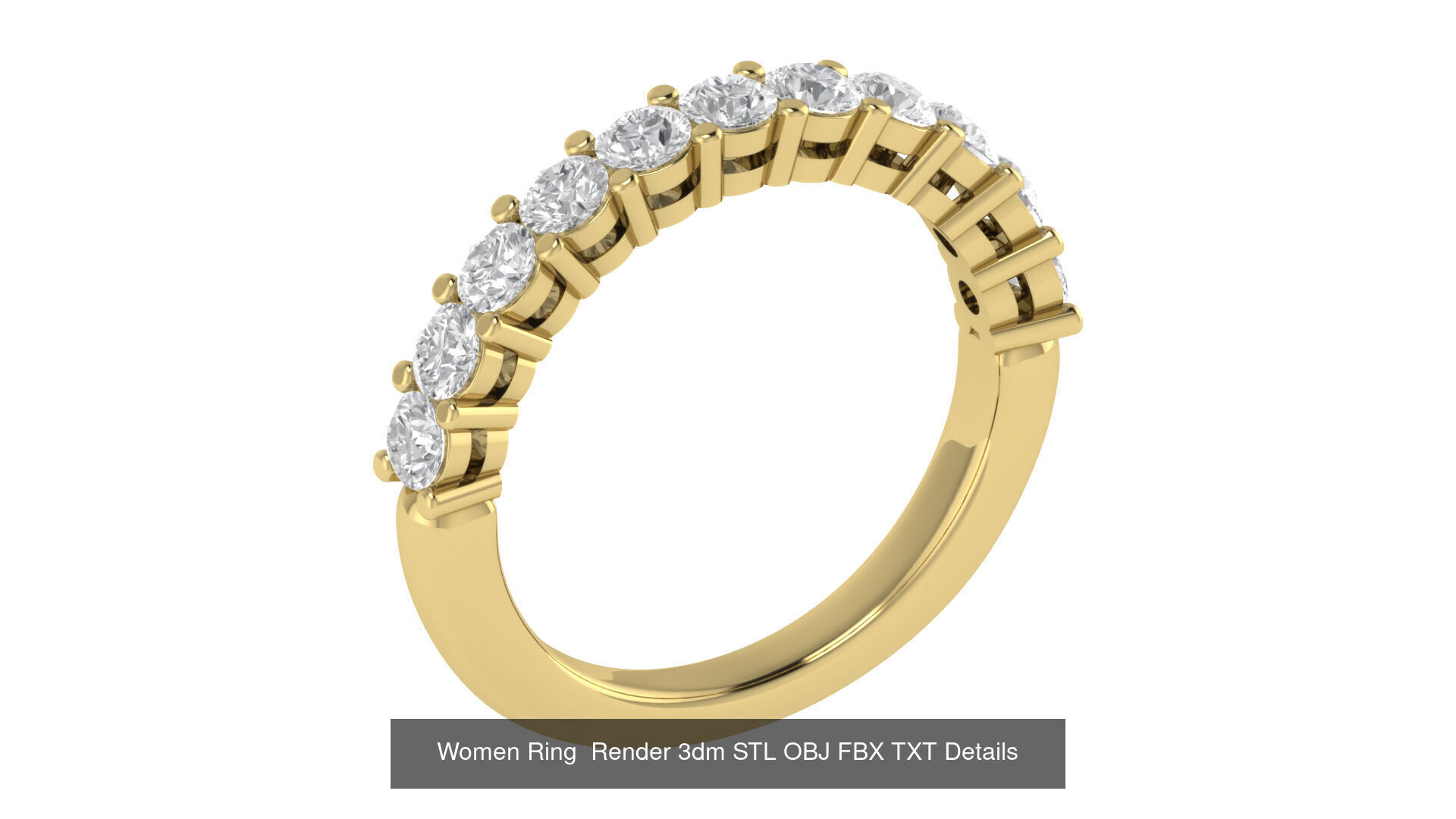 40 Wedding Band Ring Render 3dm STL OBJ FBX Details Collection _16