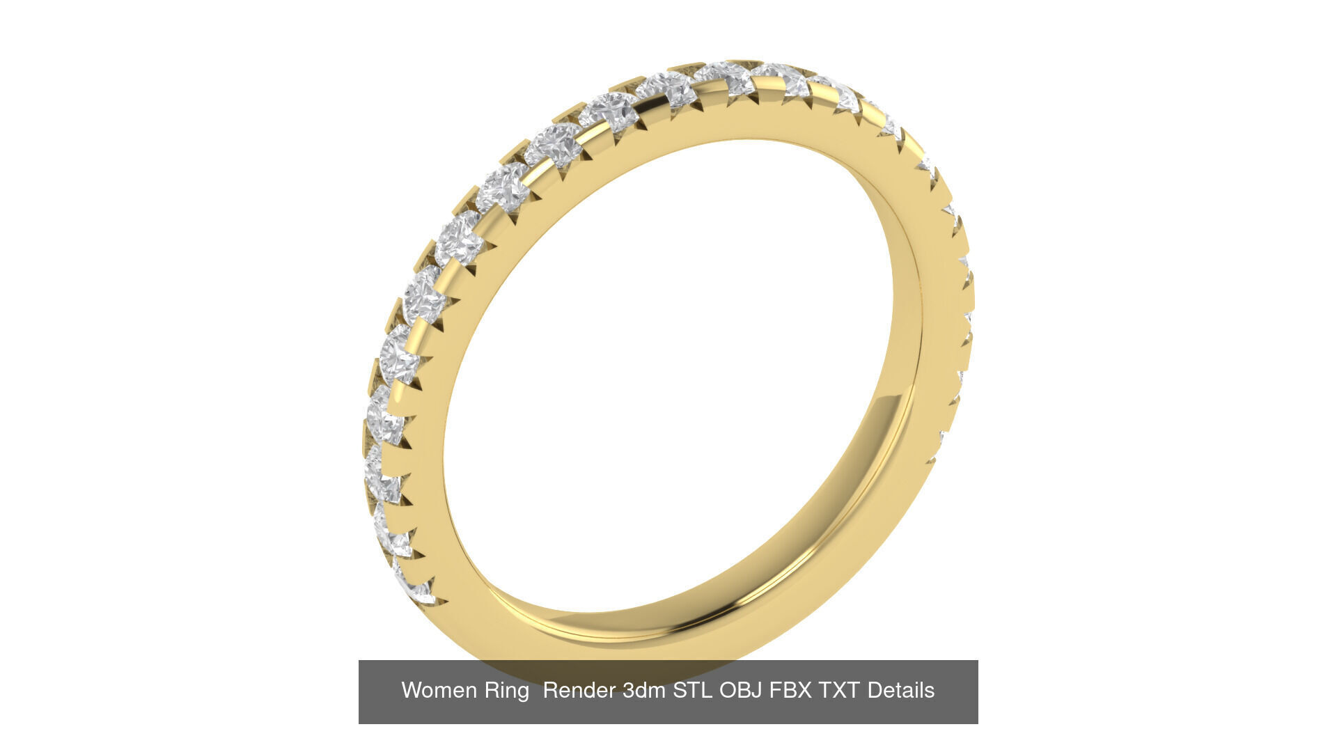 40 Wedding Band Ring Render 3dm STL OBJ FBX Details Collection _21