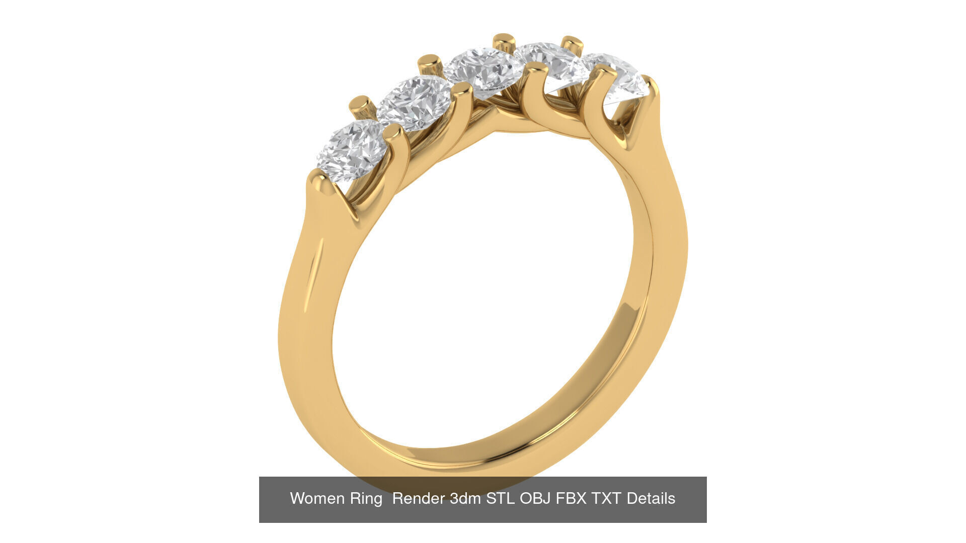 40 Wedding Band Ring Render 3dm STL OBJ FBX Details Collection _9