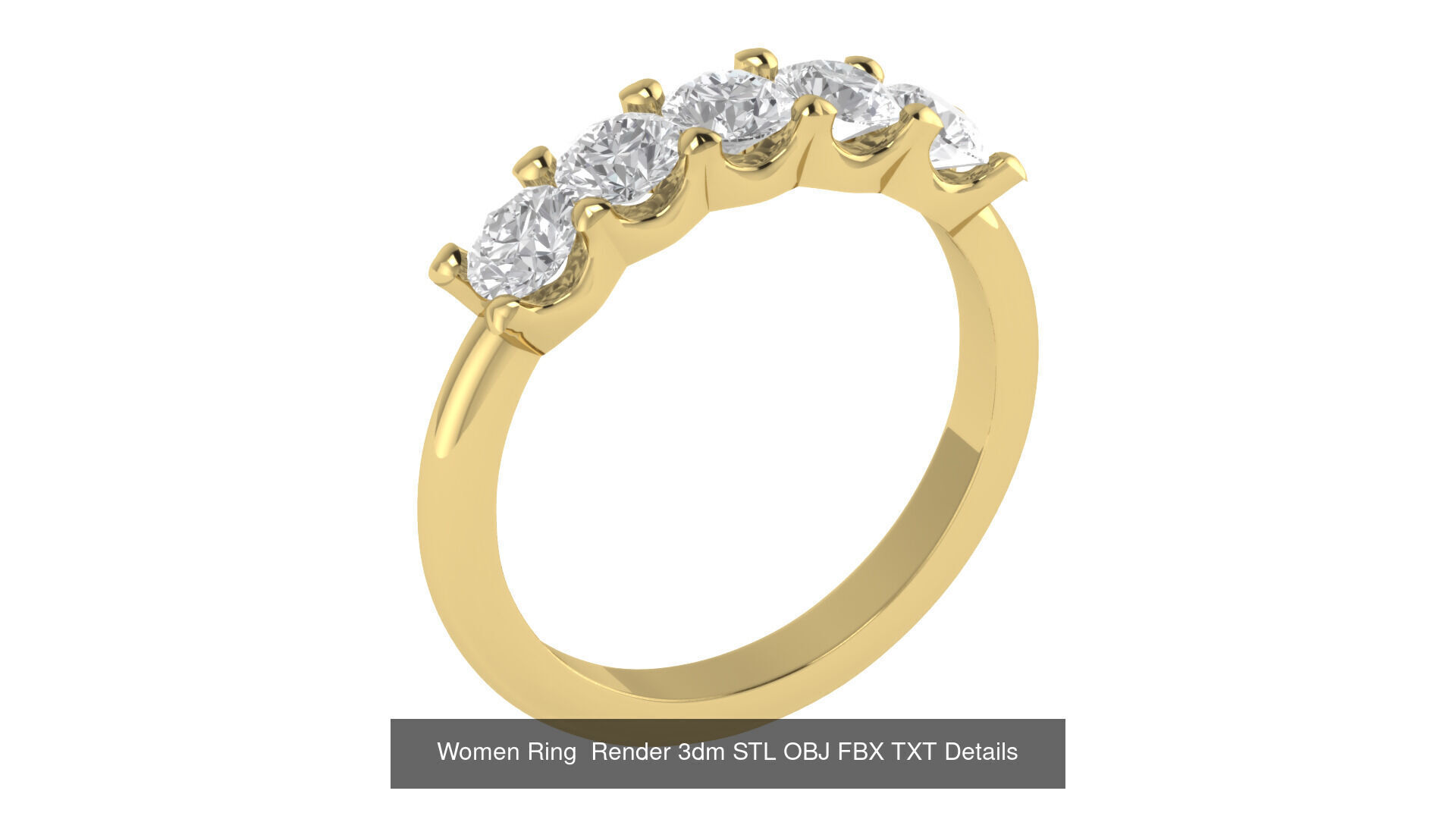 40 Wedding Band Ring Render 3dm STL OBJ FBX Details Collection _10
