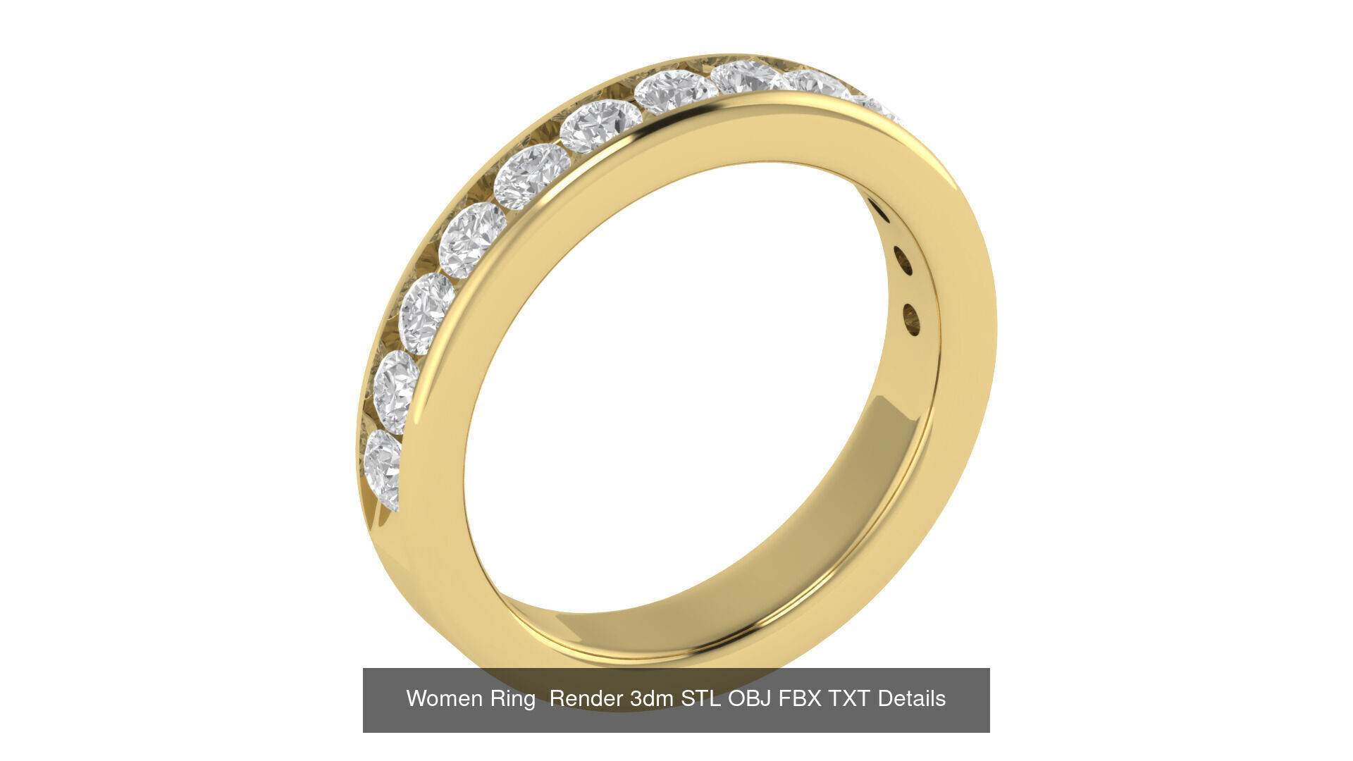40 Wedding Band Ring Render 3dm STL OBJ FBX Details Collection _39