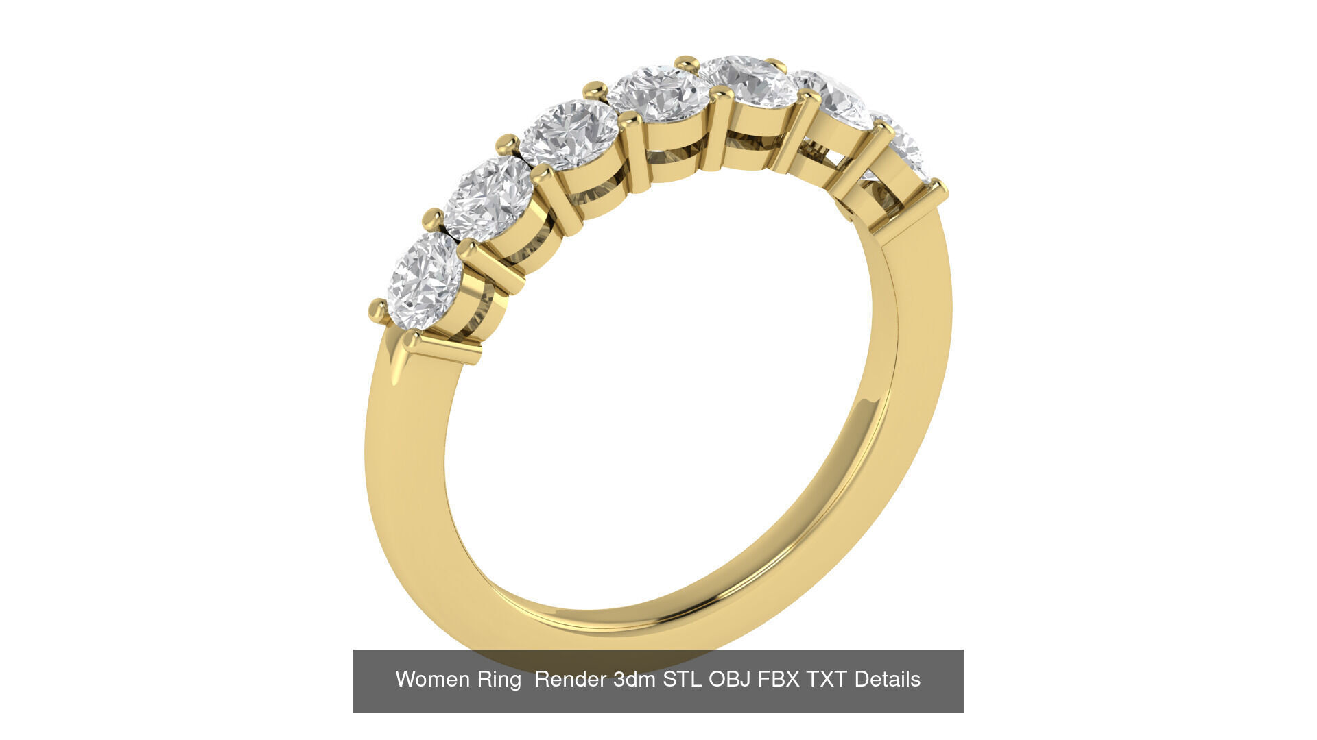 40 Wedding Band Ring Render 3dm STL OBJ FBX Details Collection _18