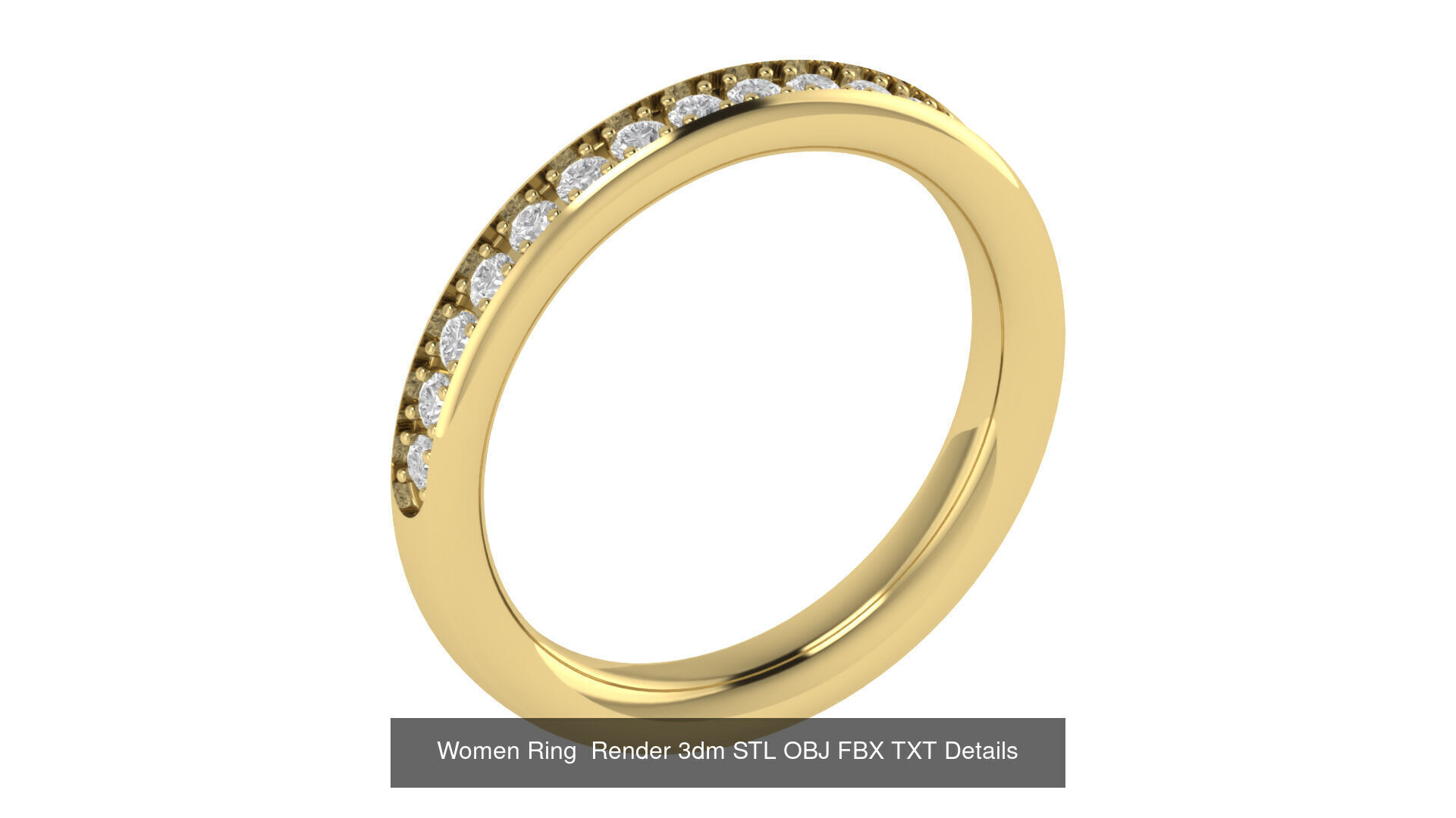 40 Wedding Band Ring Render 3dm STL OBJ FBX Details Collection _24