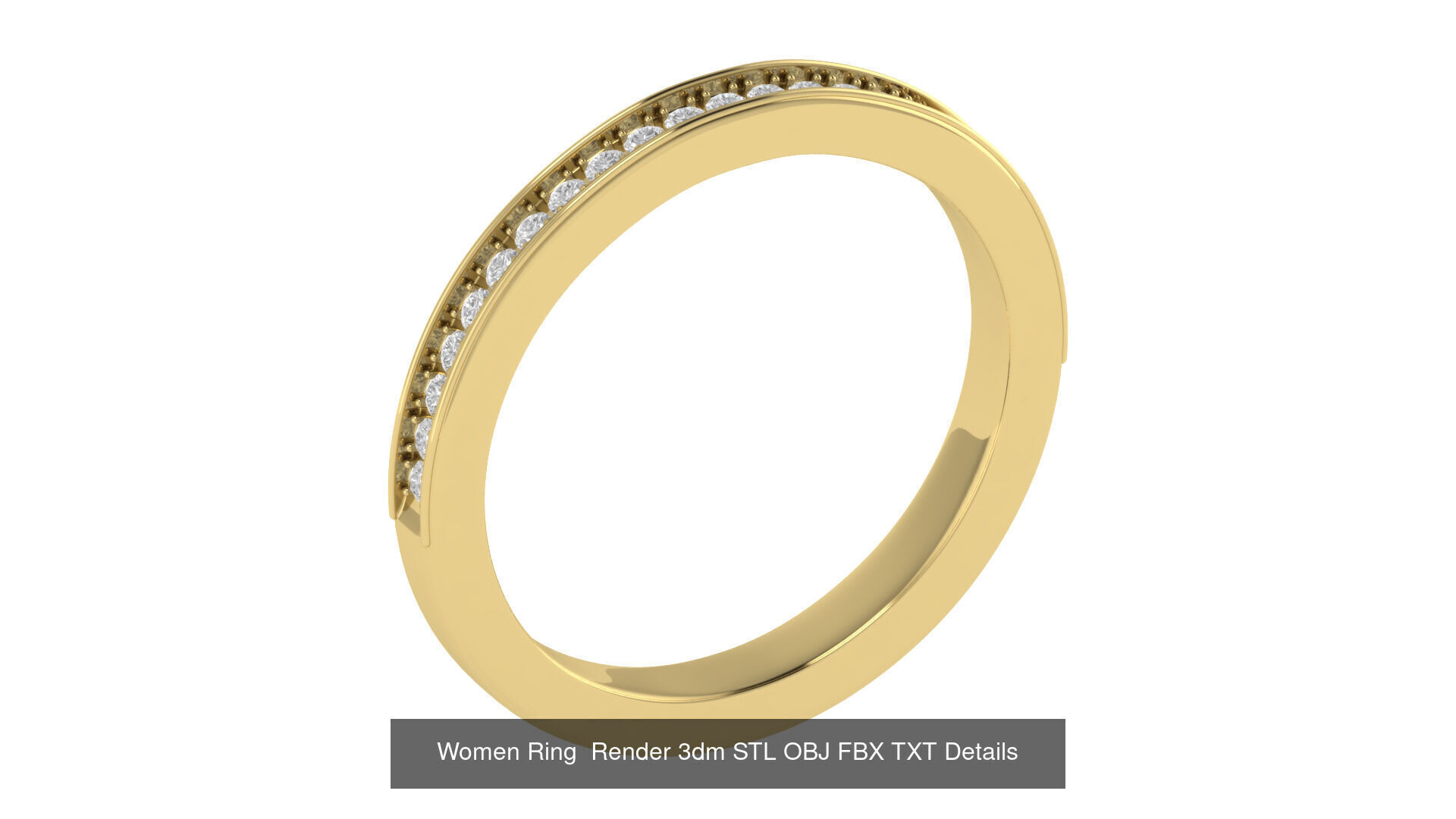 40 Wedding Band Ring Render 3dm STL OBJ FBX Details Collection _28