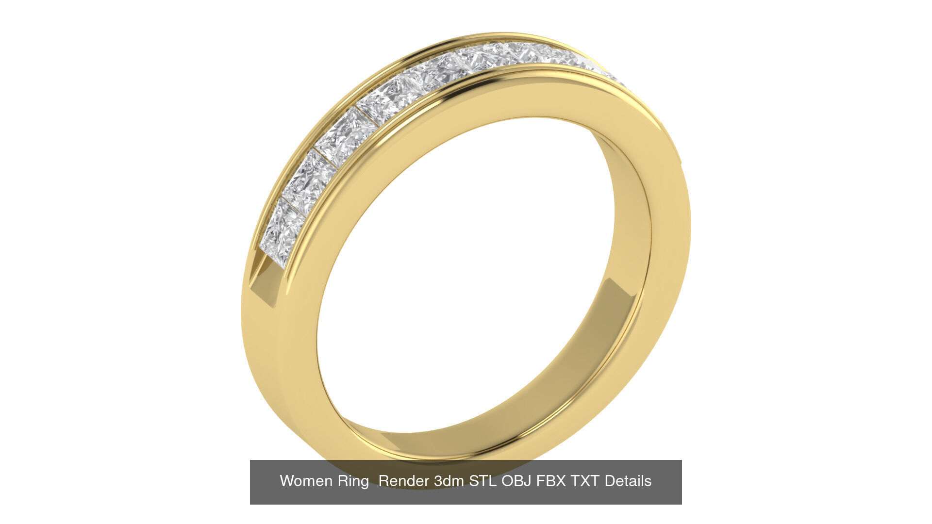40 Wedding Band Ring Render 3dm STL OBJ FBX Details Collection _7