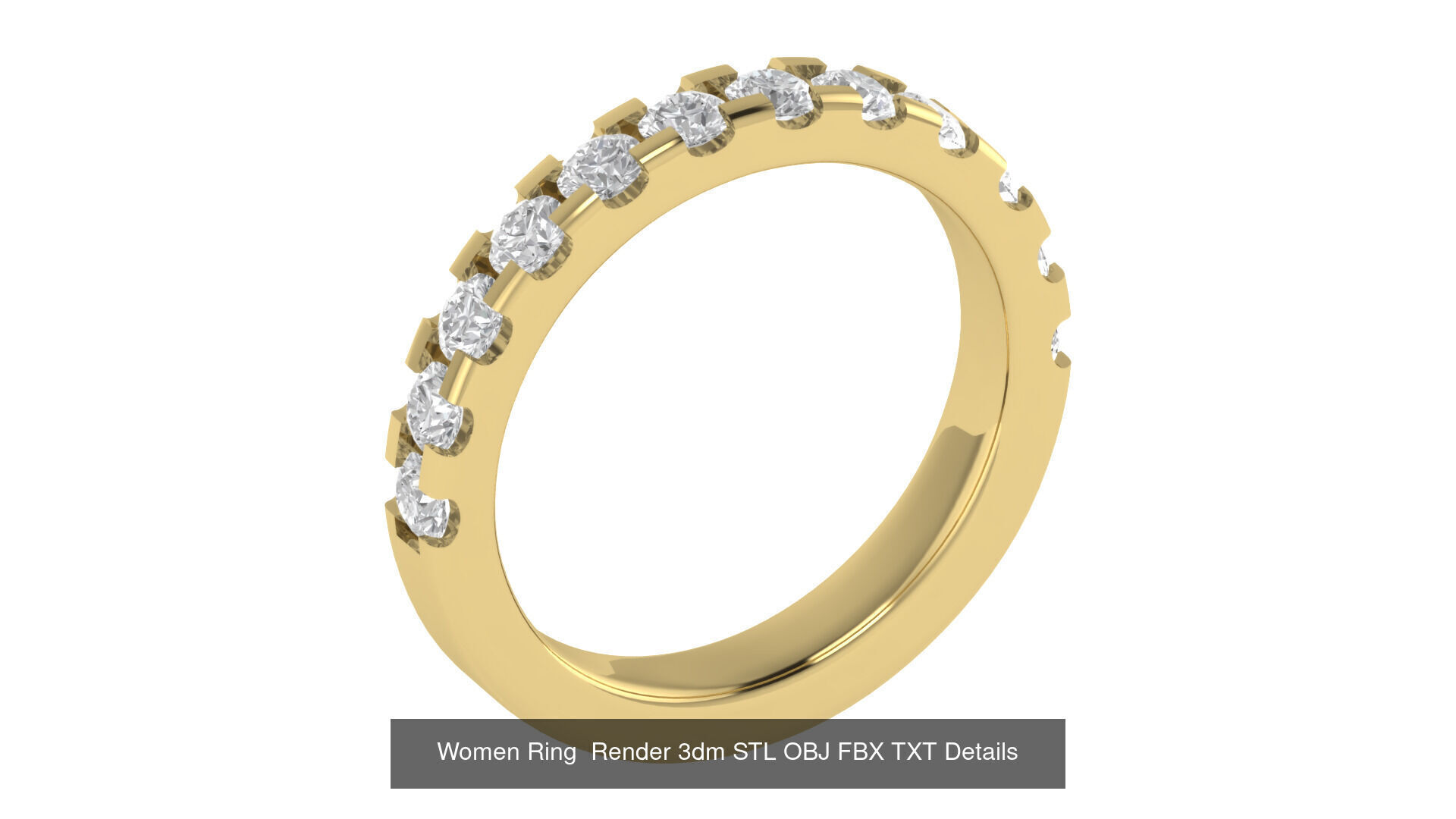 40 Wedding Band Ring Render 3dm STL OBJ FBX Details Collection _17