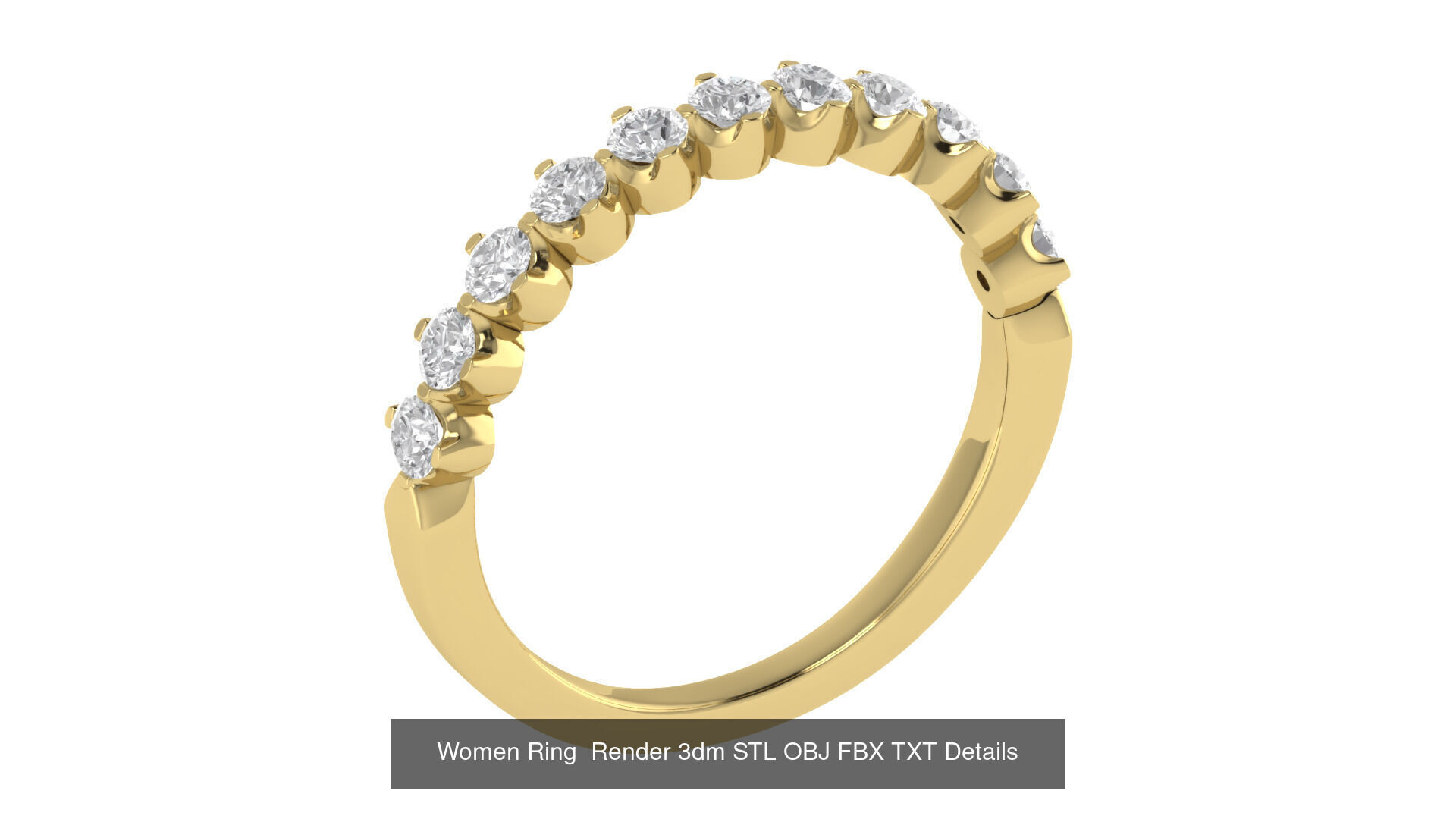 40 Wedding Band Ring Render 3dm STL OBJ FBX Details Collection _42