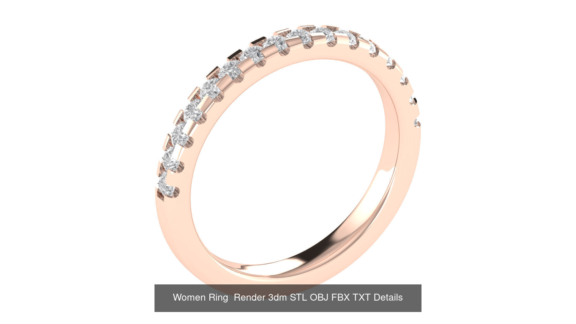 40 Wedding Band Ring Render 3dm STL OBJ FBX Details Collection _25
