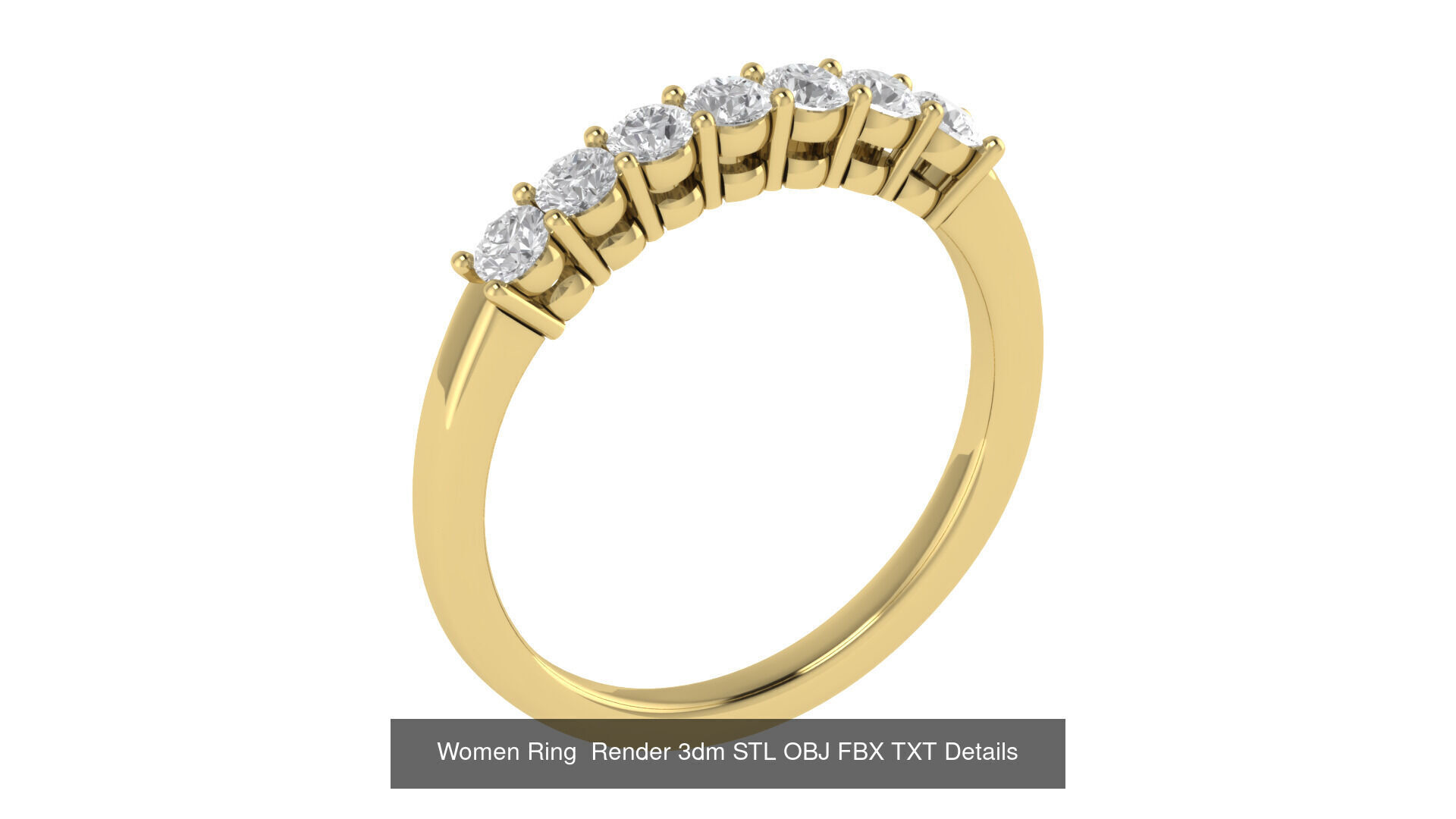 40 Wedding Band Ring Render 3dm STL OBJ FBX Details Collection _27