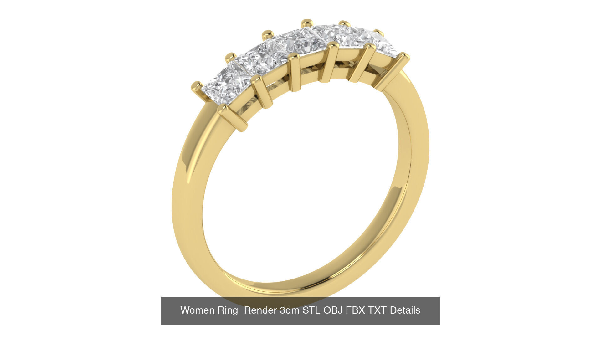 40 Wedding Band Ring Render 3dm STL OBJ FBX Details Collection _8
