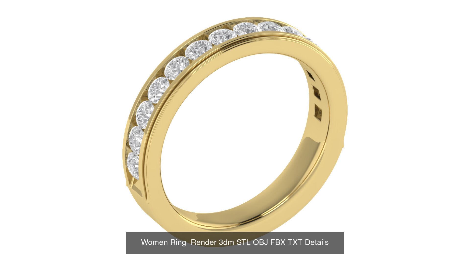 40 Wedding Band Ring Render 3dm STL OBJ FBX Details Collection _13