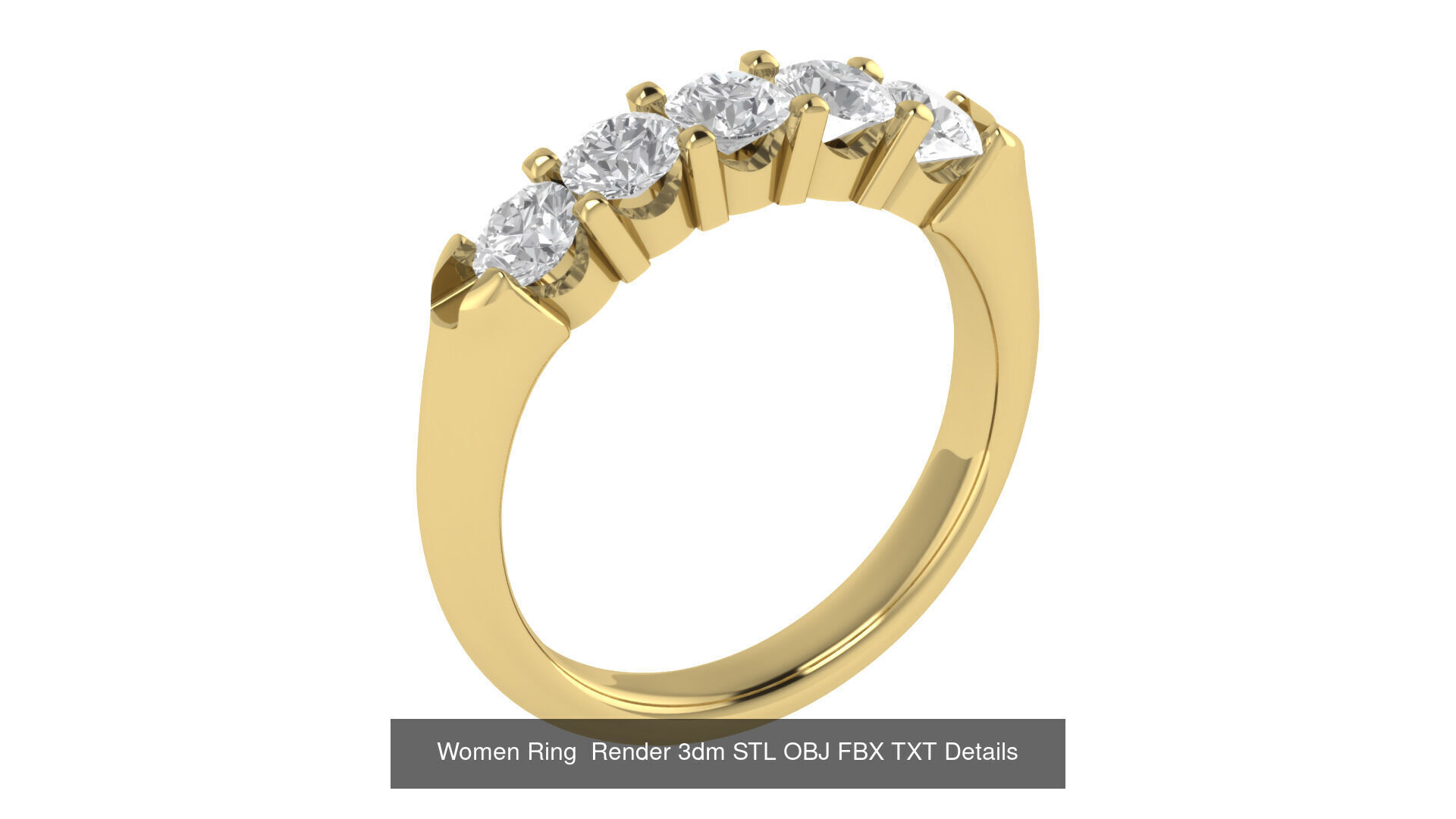 40 Wedding Band Ring Render 3dm STL OBJ FBX Details Collection _14