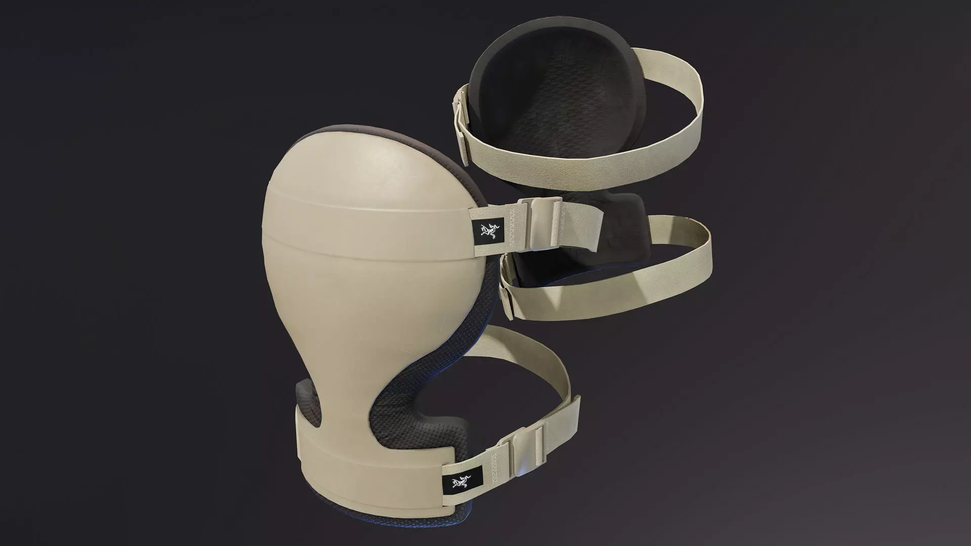 3D model ArcTeryx Combat Knee Caps VR / AR / low-poly | CGTrader