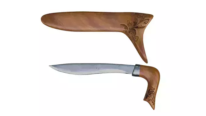 Badik Traditional Weapon From Makasar Indonesia