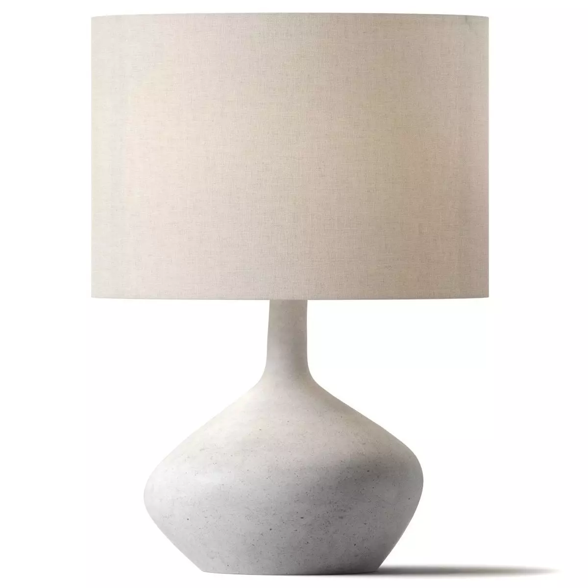 Asymmetry Ceramic table lamp - West Elm 3D model_0