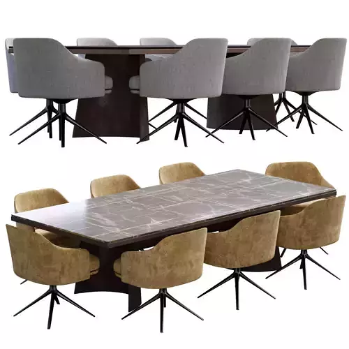  Poliform Kensington Table Stanford Chair