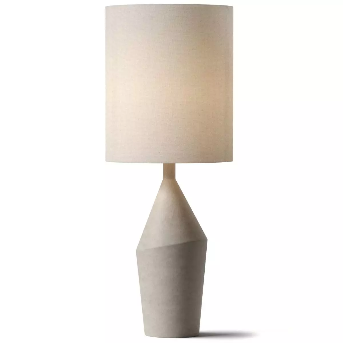 Asymmetry Ceramic table lamp - West Elm 3D model_0