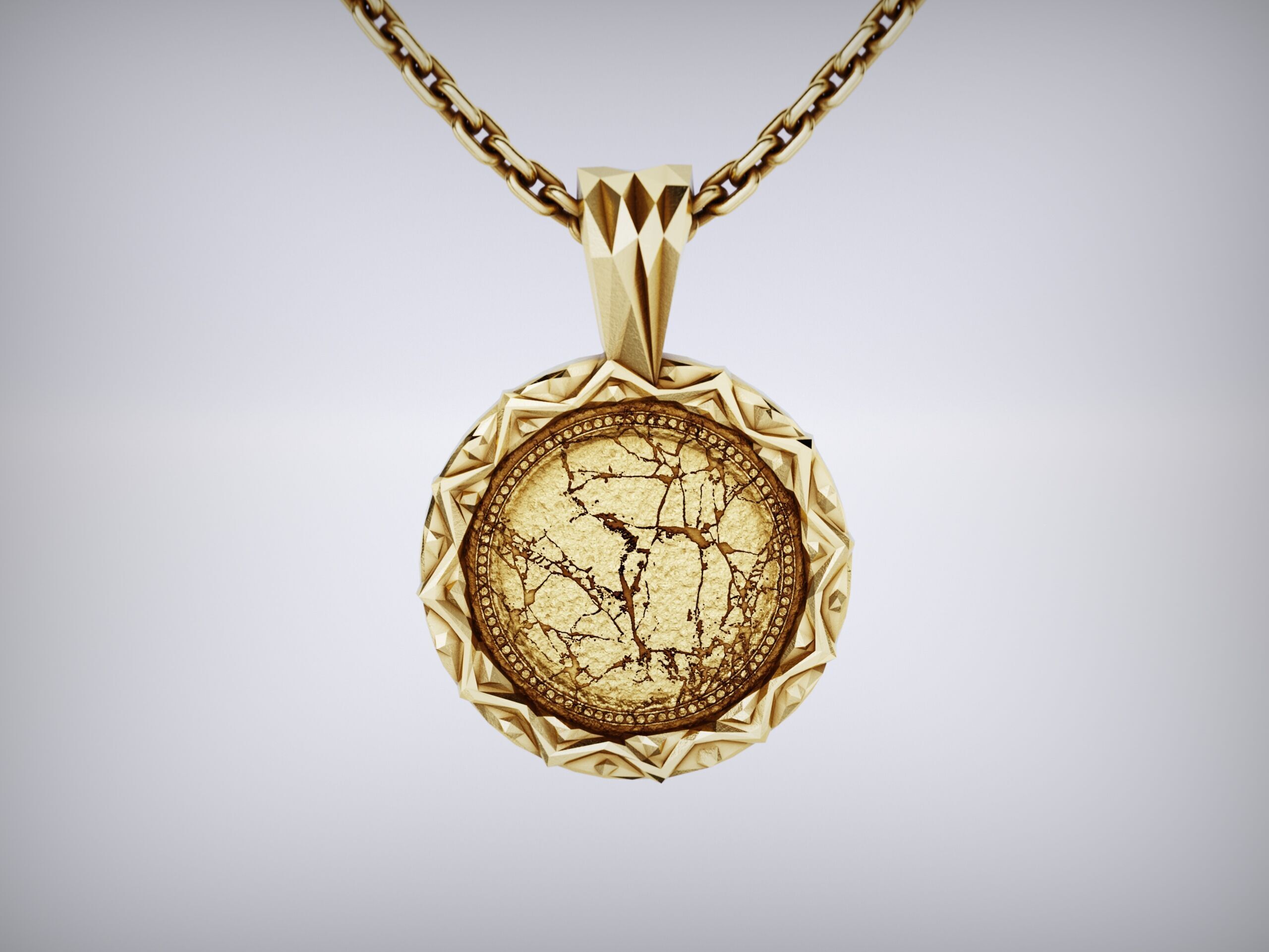 Apollo Coin Pendant For Print and Cast 3D Model 3D print model_12