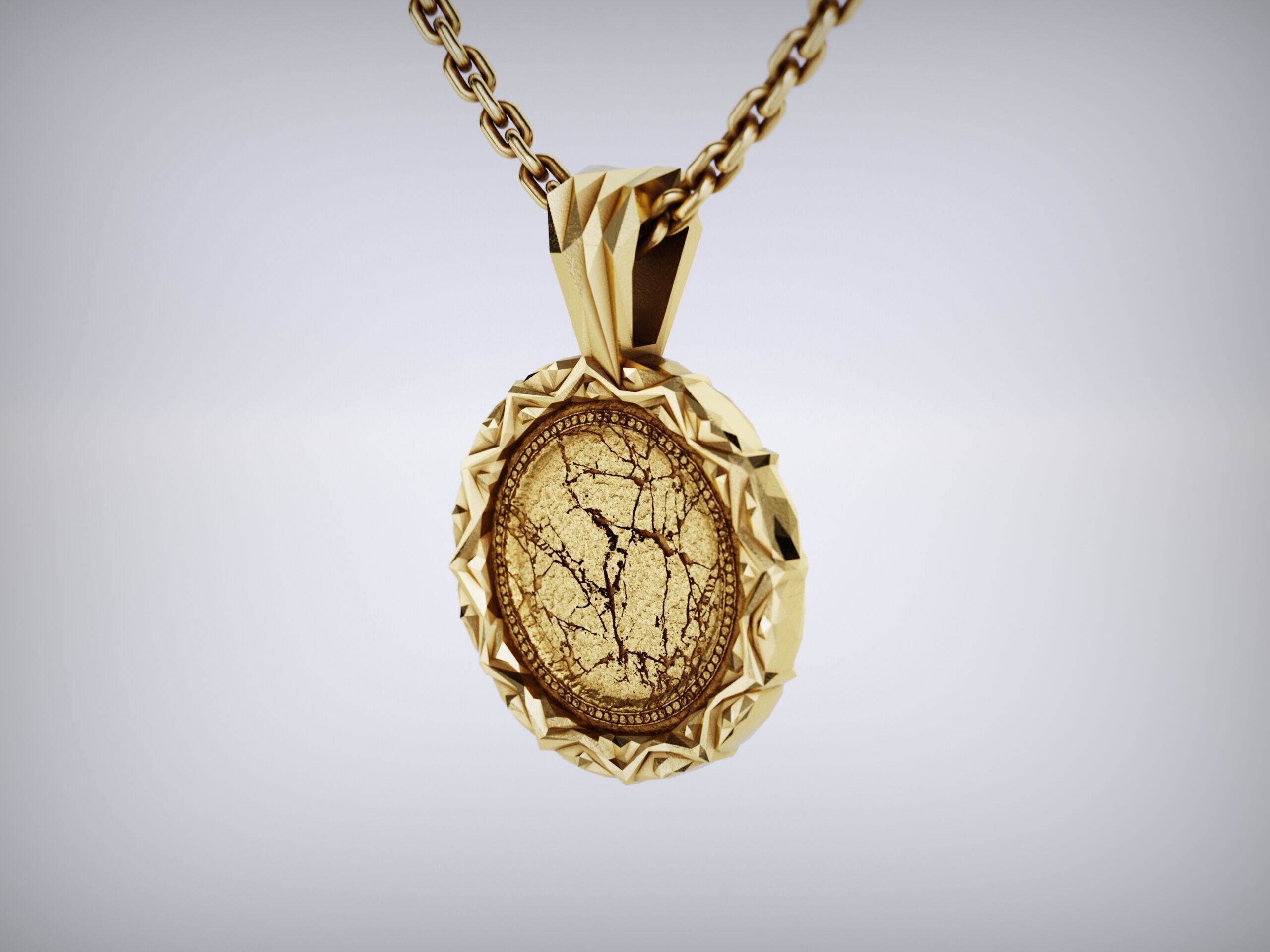 Apollo Coin Pendant For Print and Cast 3D Model 3D print model_11