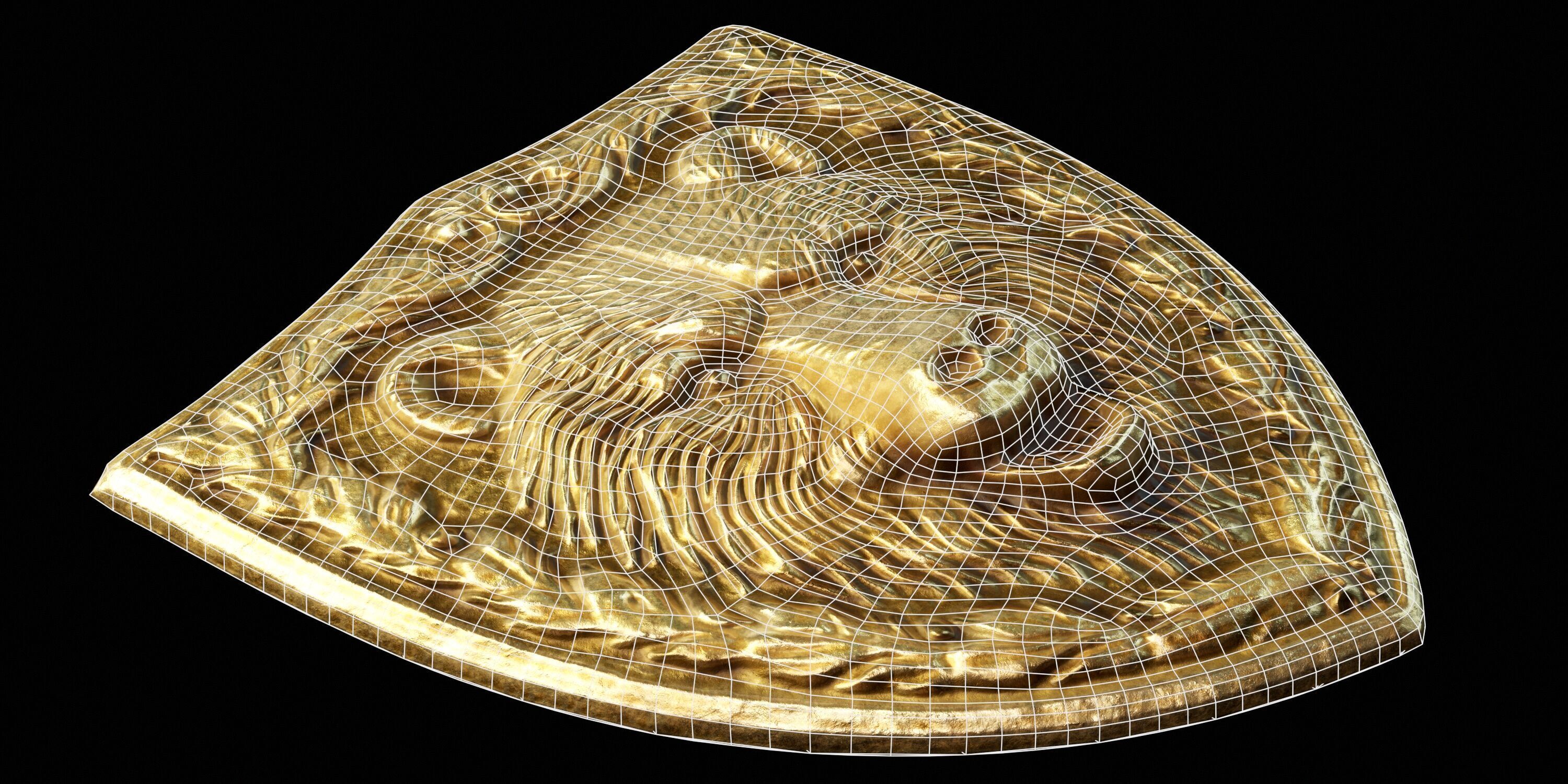 Bear Heraldic Emblem PBR Low-poly 3D model_6