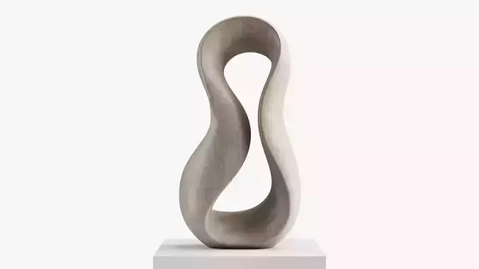 Abstract sculpture by Klaus W Rieck  Giro 3D model