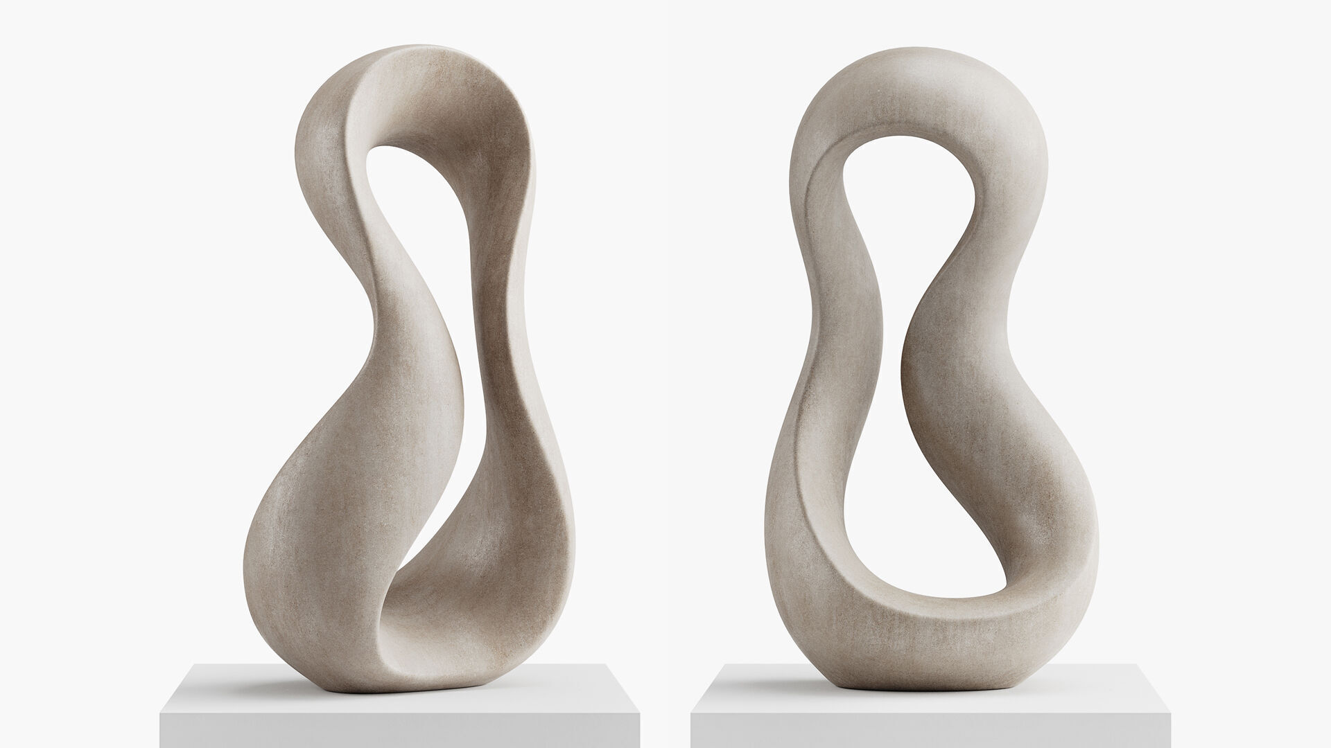 Abstract sculpture by Klaus W Rieck  Giro 3D model_1