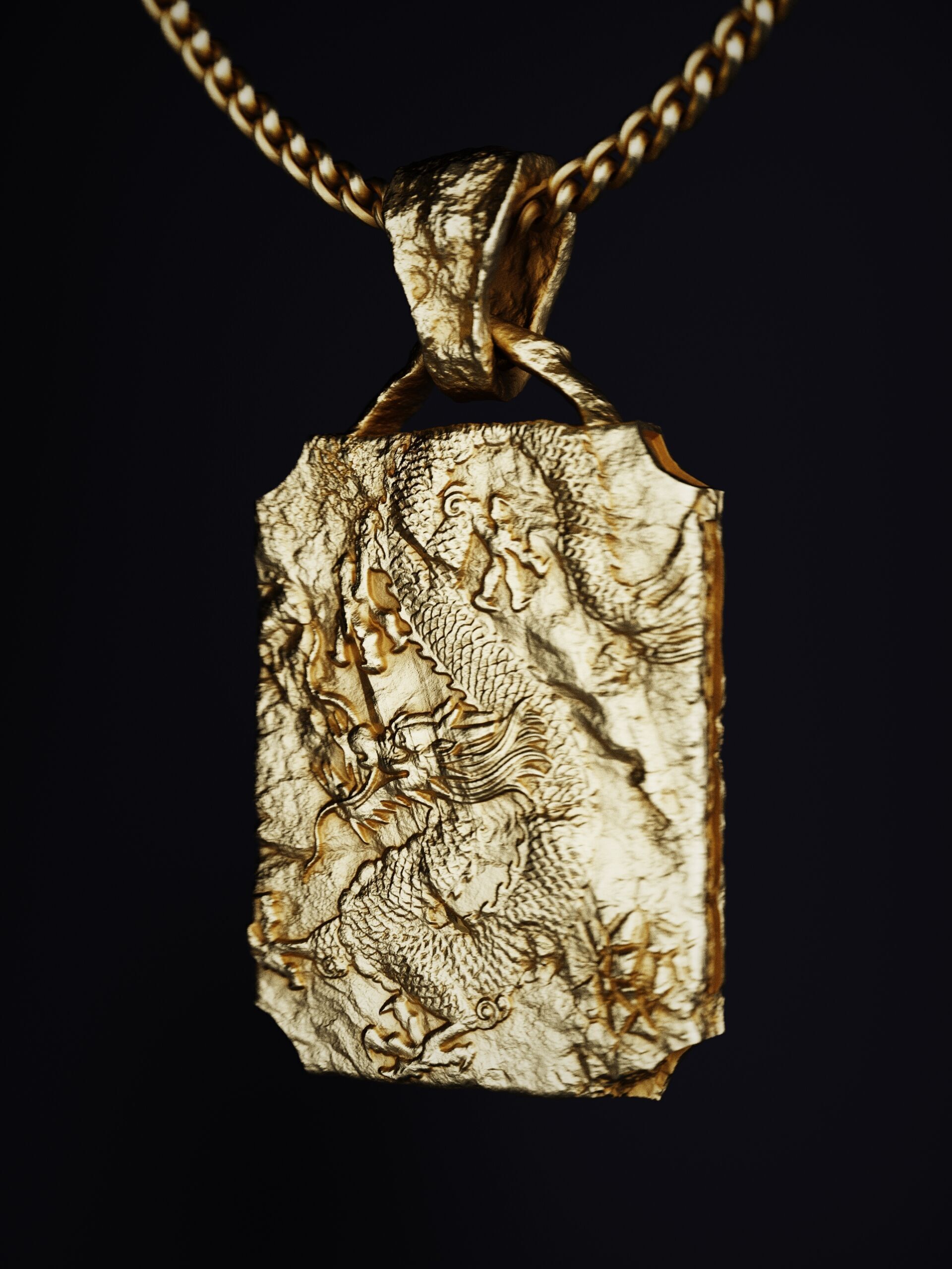 Dragon Tablet Pendant CASTABLE PRINTABLE 3D print model_11